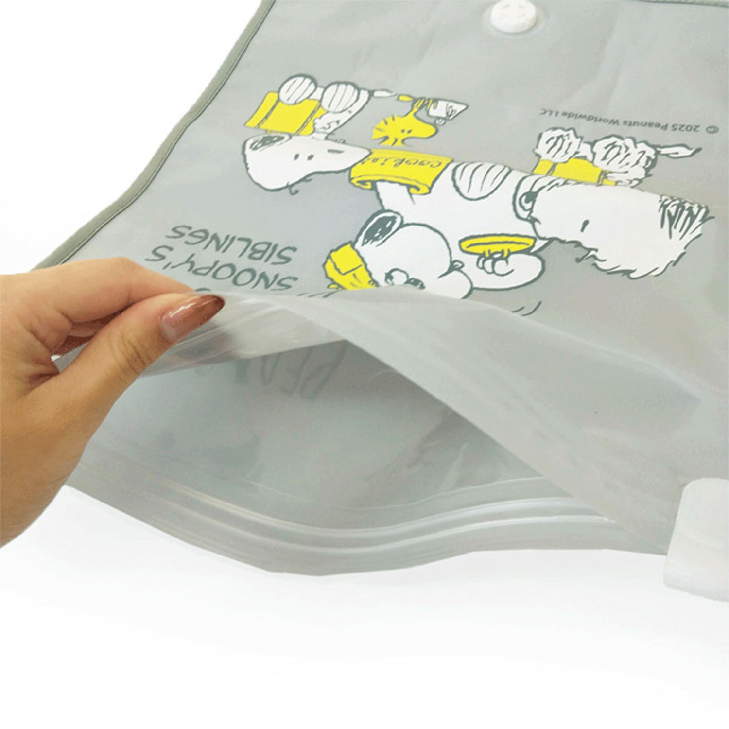 スヌーピー厚手衣類圧縮袋ブラザーズ（Lサイズ・Mサイズ） - 画像5