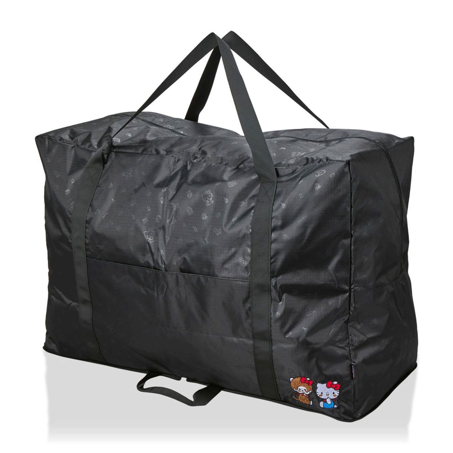 超大型折りたたみボストンバッグ  モンチッチ×ハローキティ - 画像1