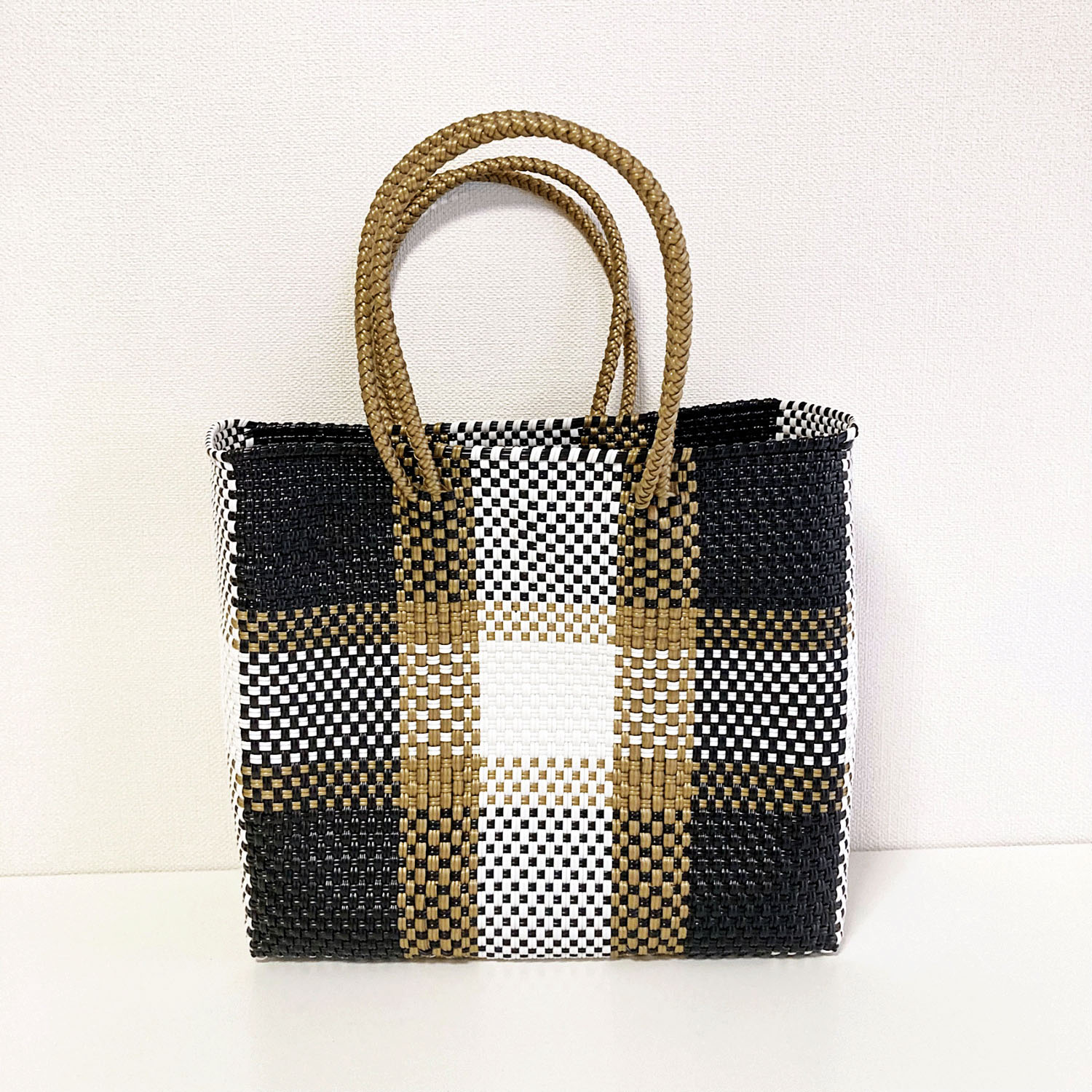 【大人気】MoonBird 手編みのメルカドバッグ 正方形S - 画像9