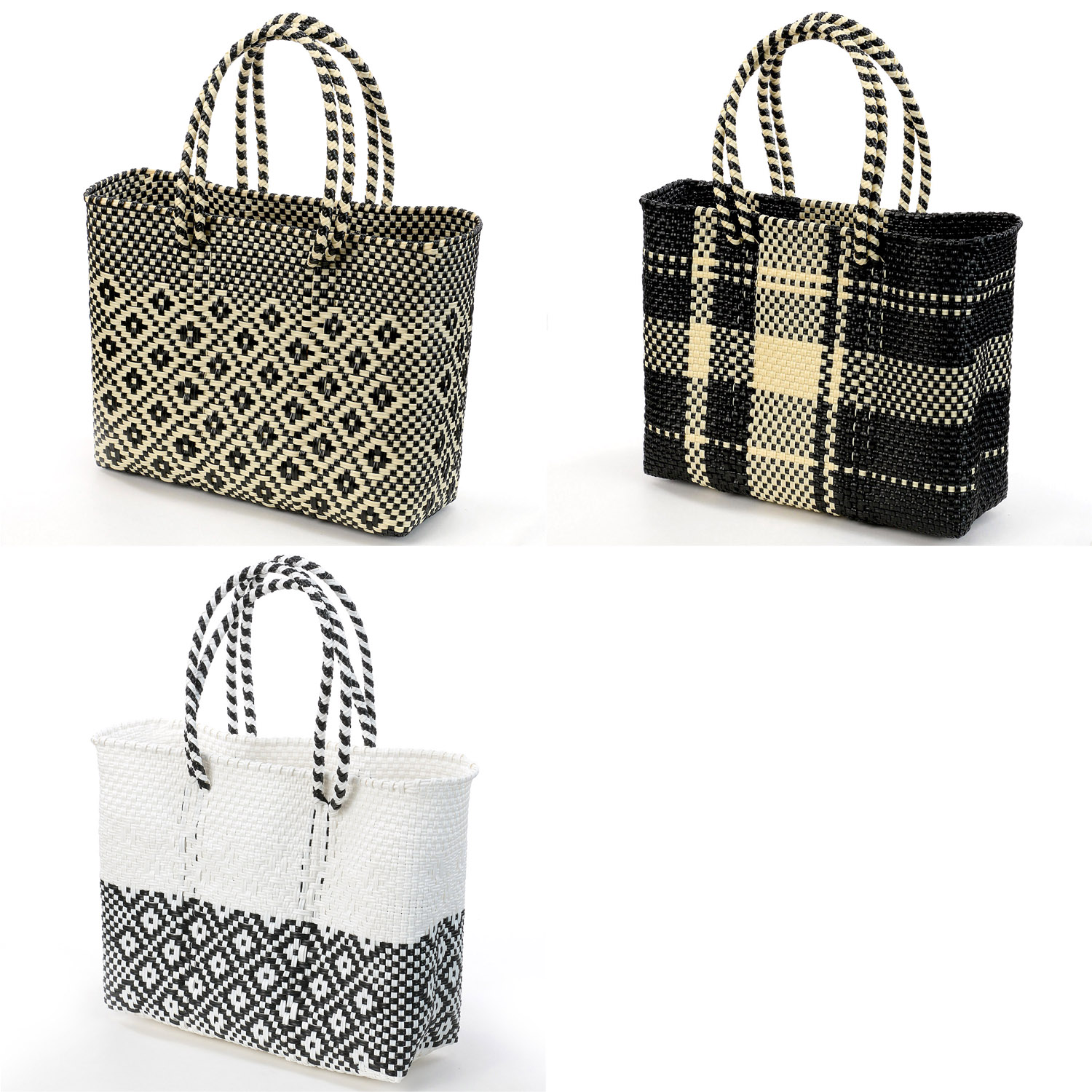 【大人気】MoonBird 手編みのメルカドバッグ 正方形S - 画像1