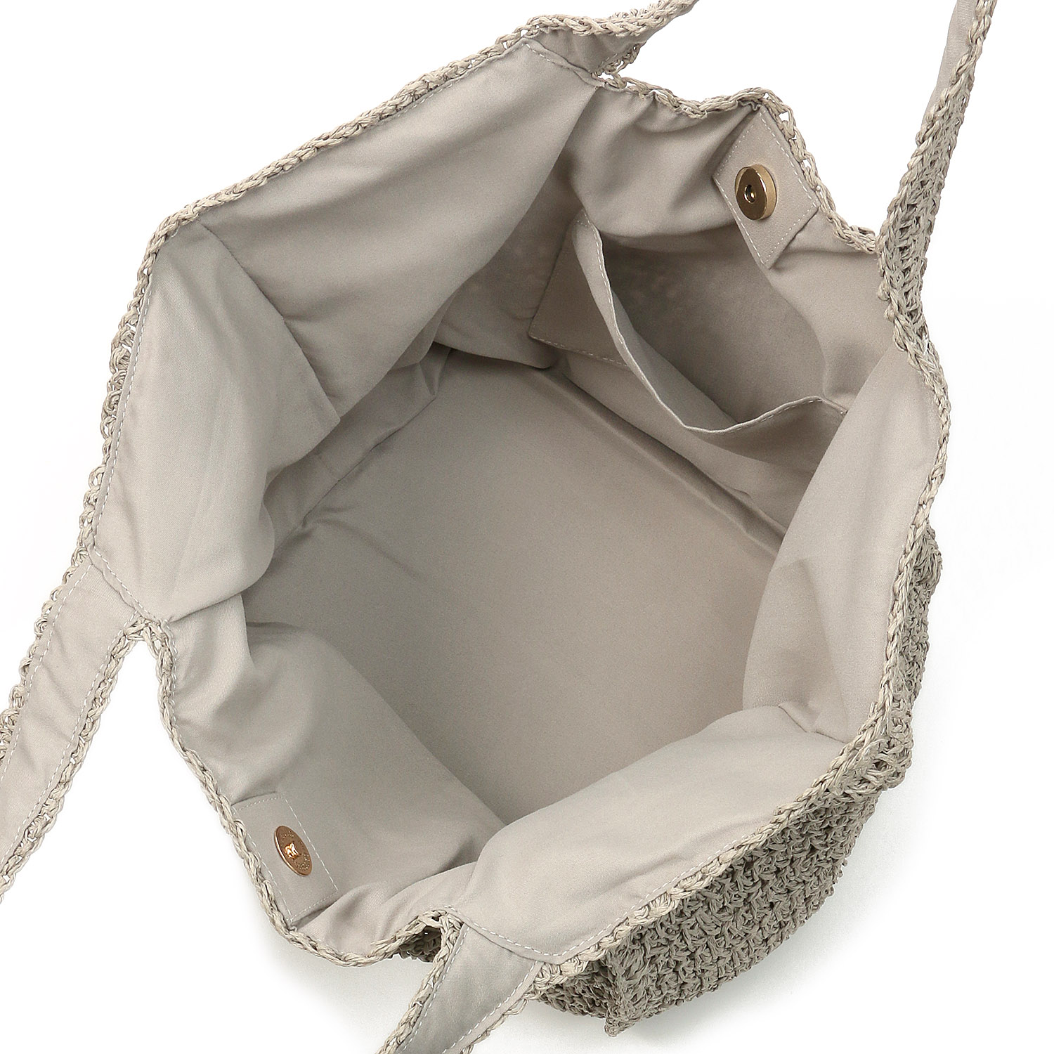 【在庫ある分で終了】COOCO SMILEYサガラ刺繍ペーパーカゴバッグ - 画像5