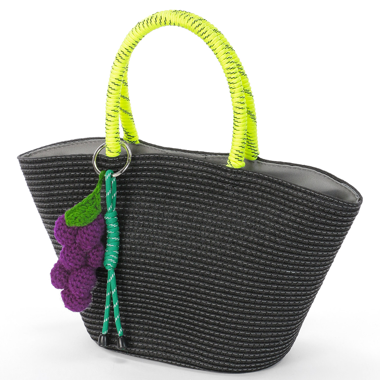 COOCO フルーツチャーム付カゴバッグ - 画像8