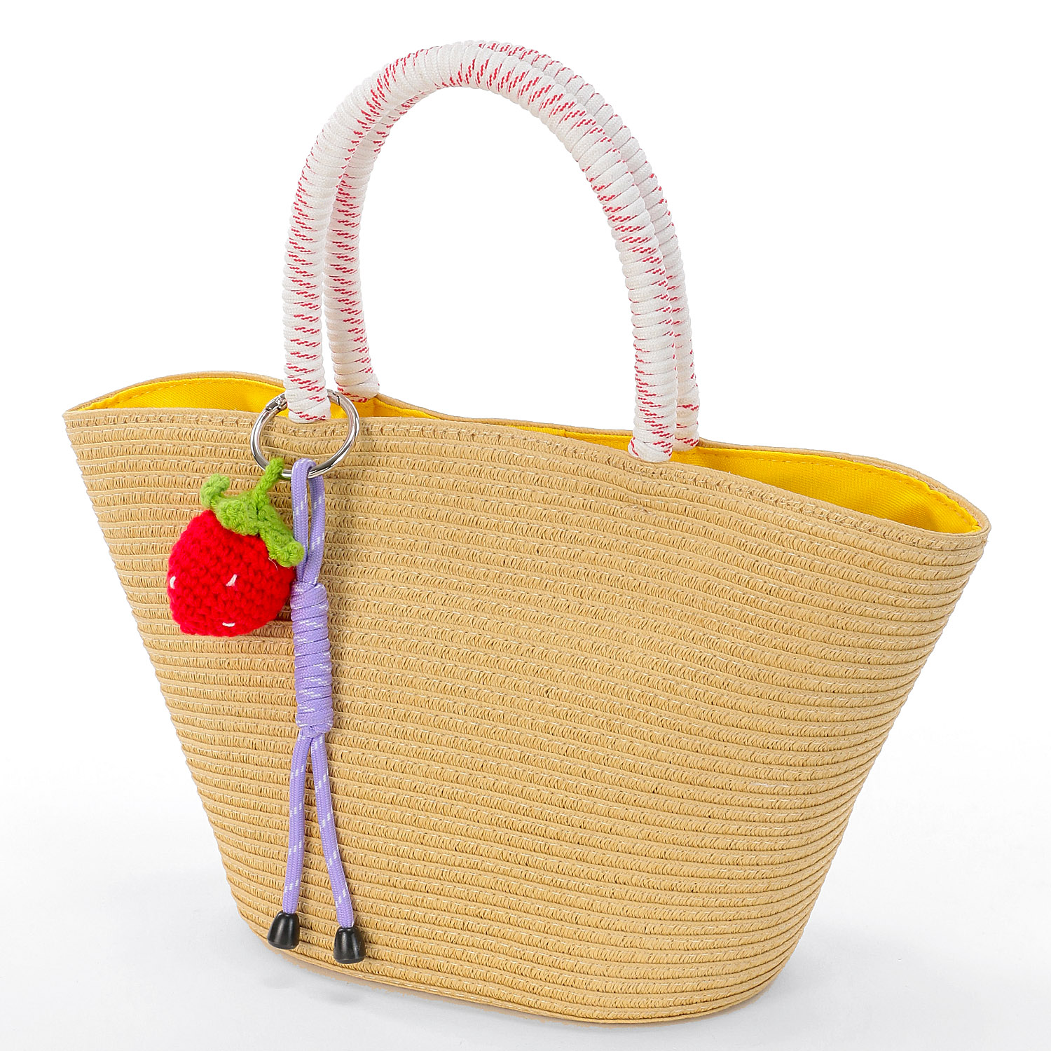 COOCO フルーツチャーム付カゴバッグ - 画像9