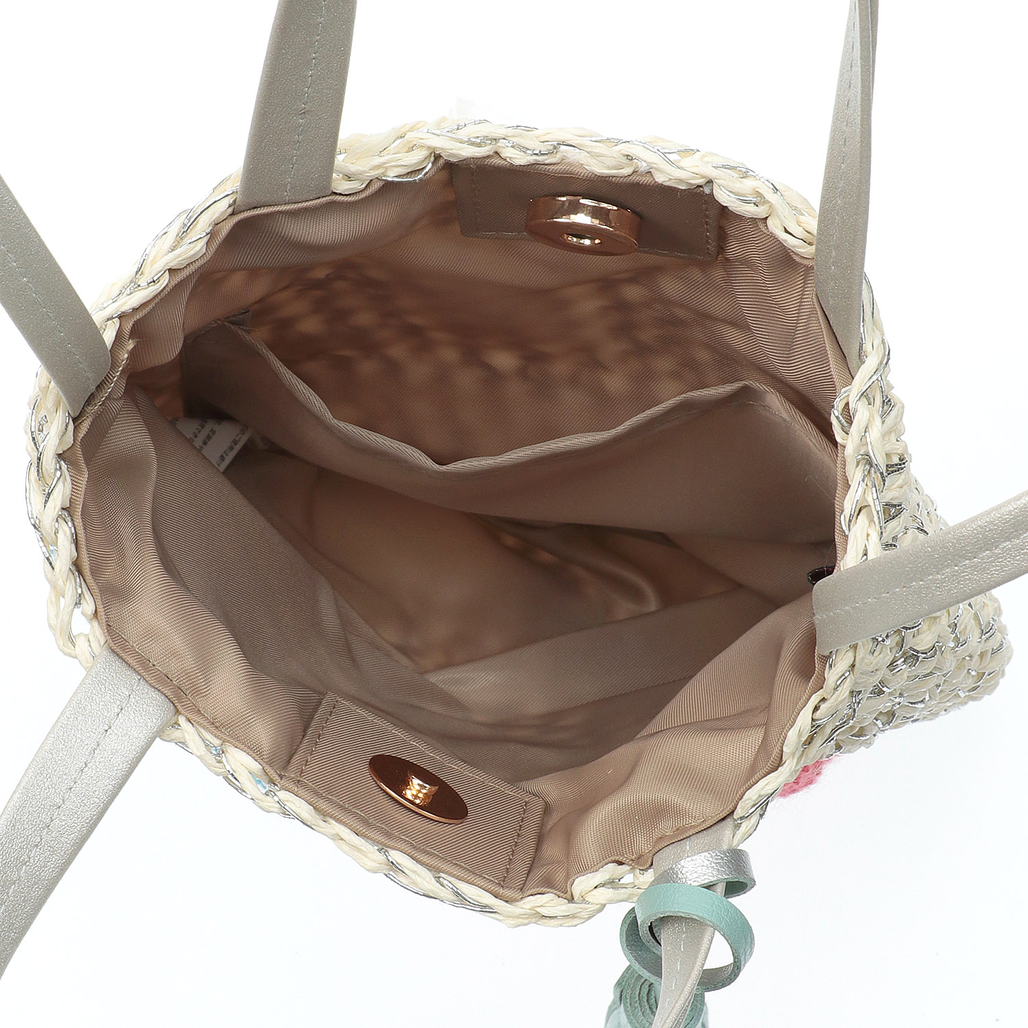 PERSONS ペーパー刺繍ミニショルダーバッグ - 画像5