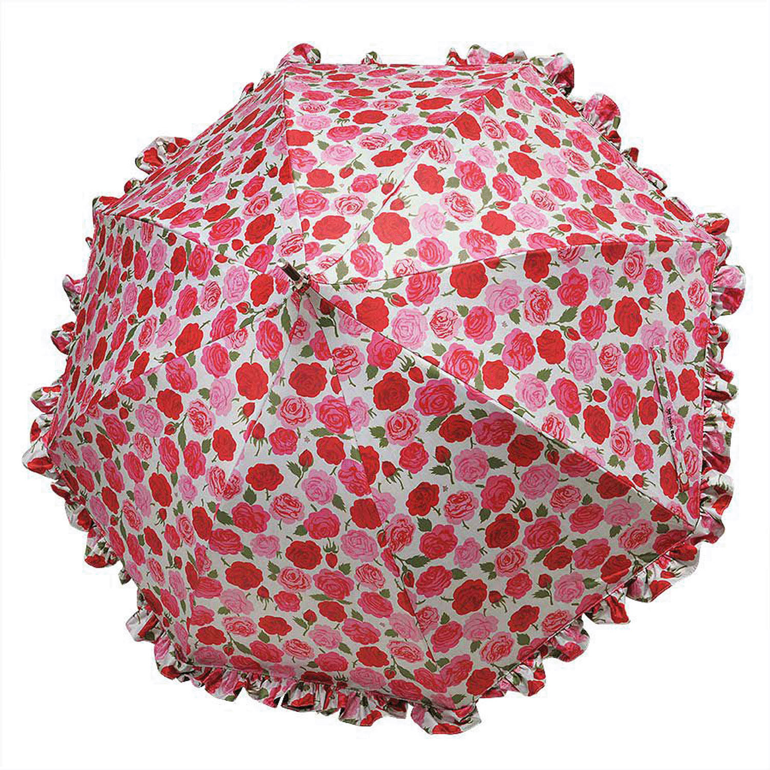 ThinkBee！カサノヴァ 晴雨兼用長傘 パゴダ （フリル付）（アンティークローズ） - 画像2