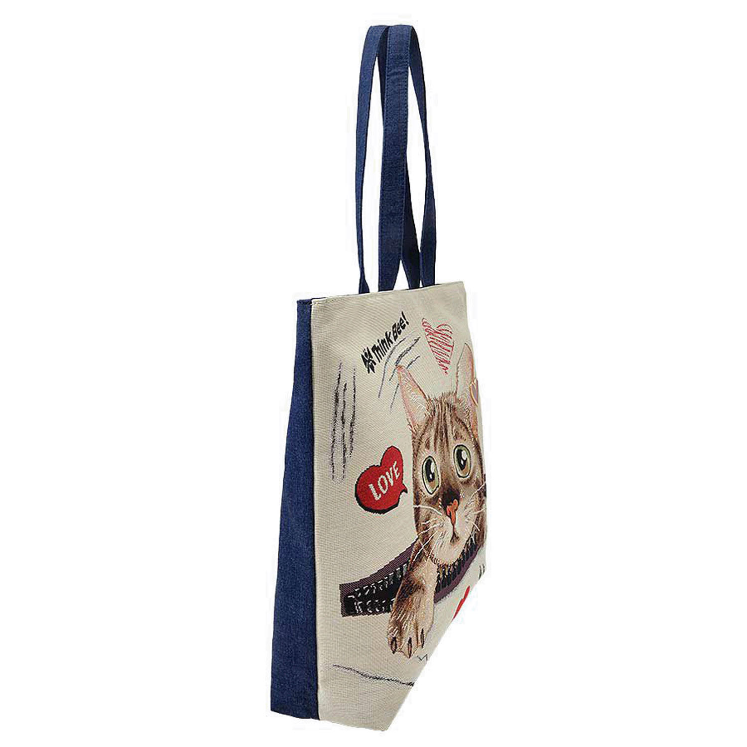 ThinkBee！ アニマリアビー ラージトートバッグ（いたずらきゅるりん） - 画像3