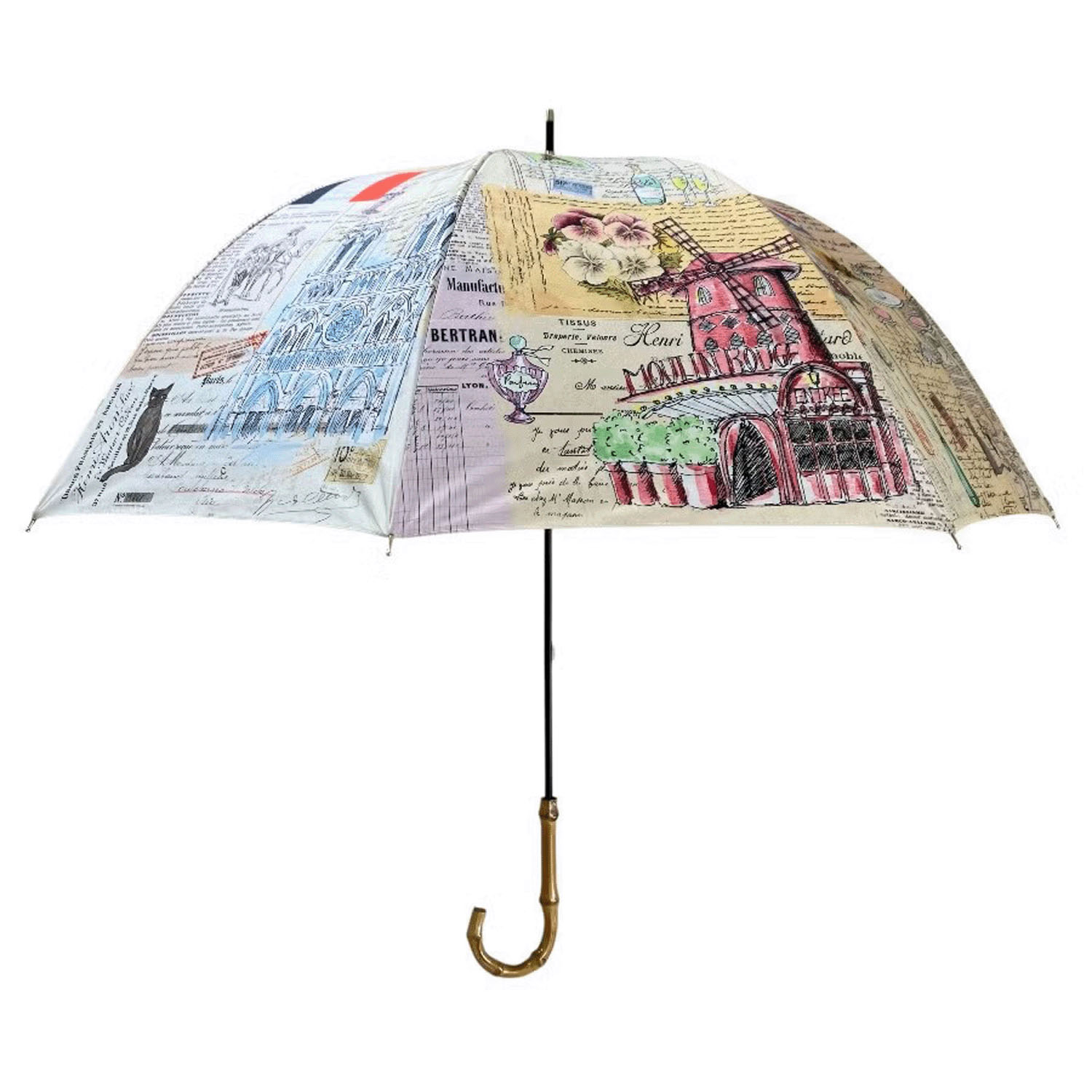ThinkBee！カサノヴァ 晴雨兼用長傘（アイラブパリス） - 画像2