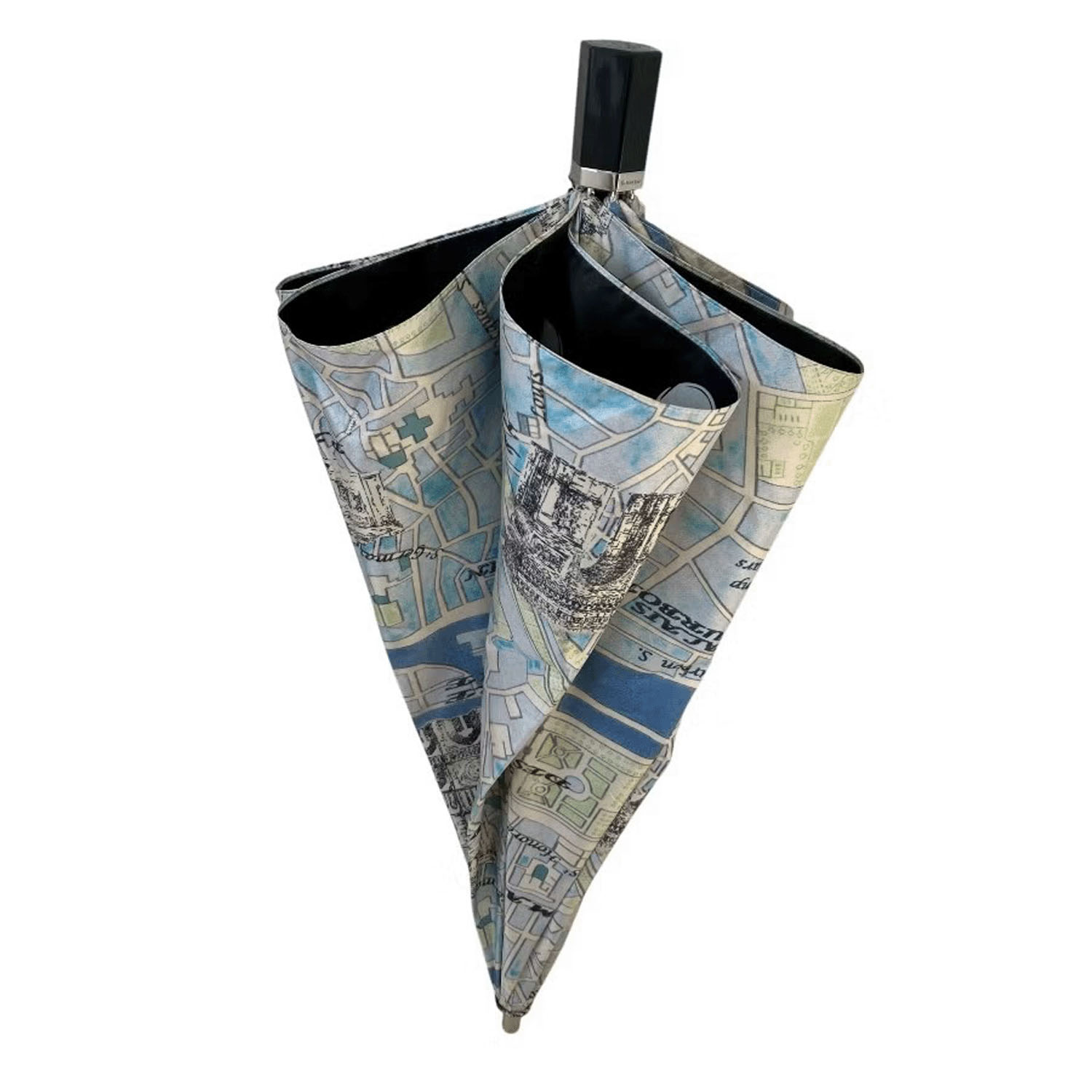 ThinkBee！カサノヴァ 晴雨兼用折りたたみ傘（パリスブルー） - 画像4