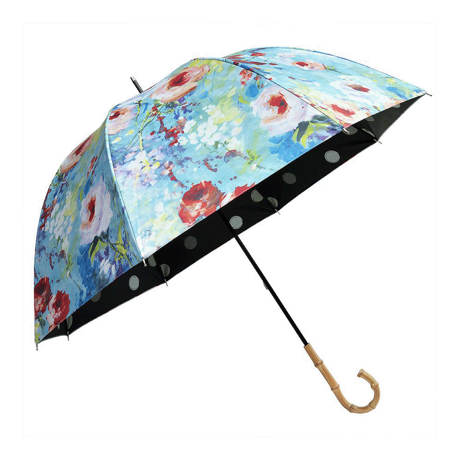 Think Bee！ 晴雨兼用 カサノヴァ ジャスミンローズ長傘 - 画像3