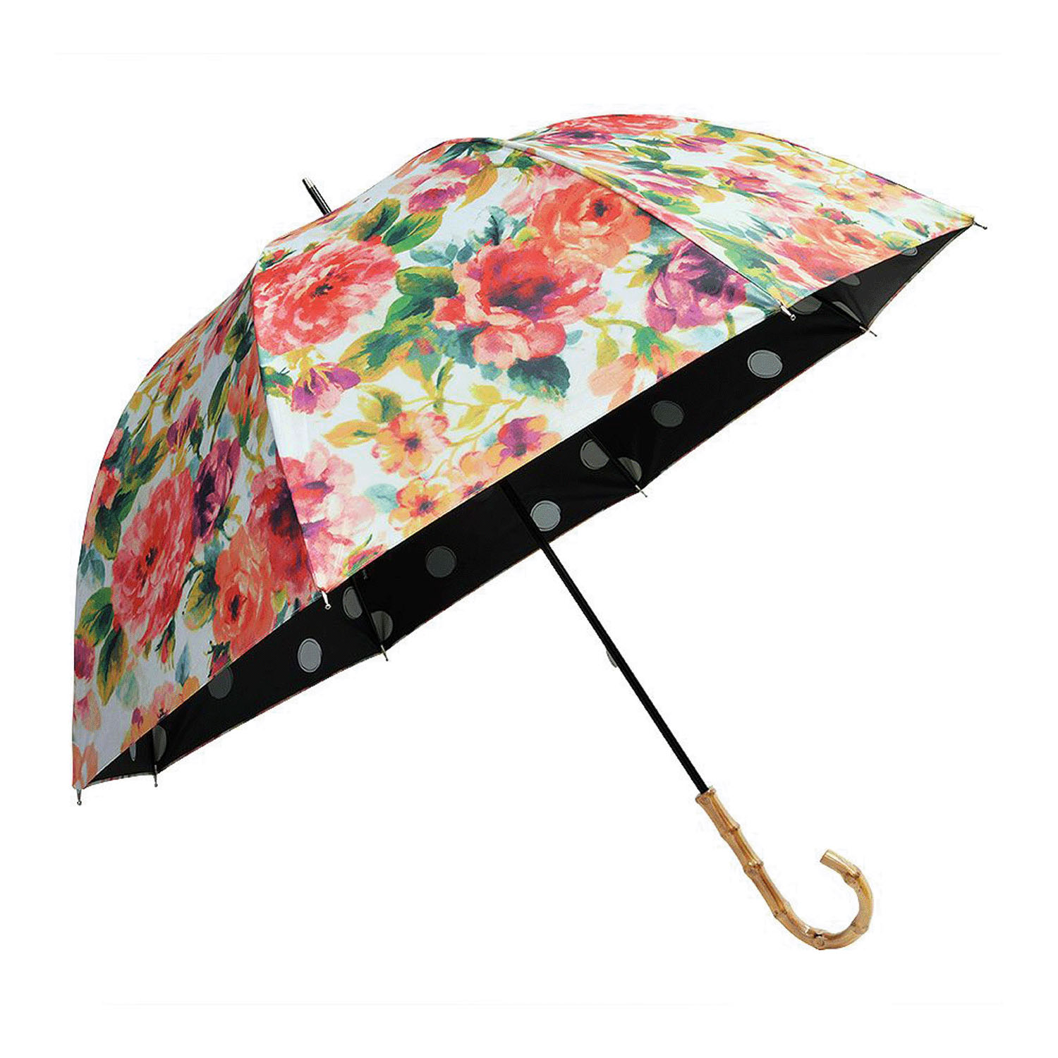 Think Bee！ 晴雨兼用 カサノヴァ ジャスミンローズ長傘 - 画像9