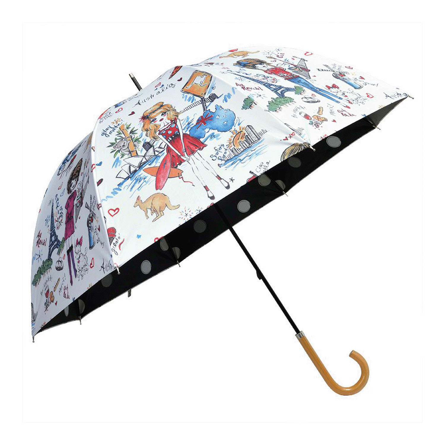 Think Bee！ 晴雨兼用 カサノヴァ ロスニニョス長傘 - 画像3