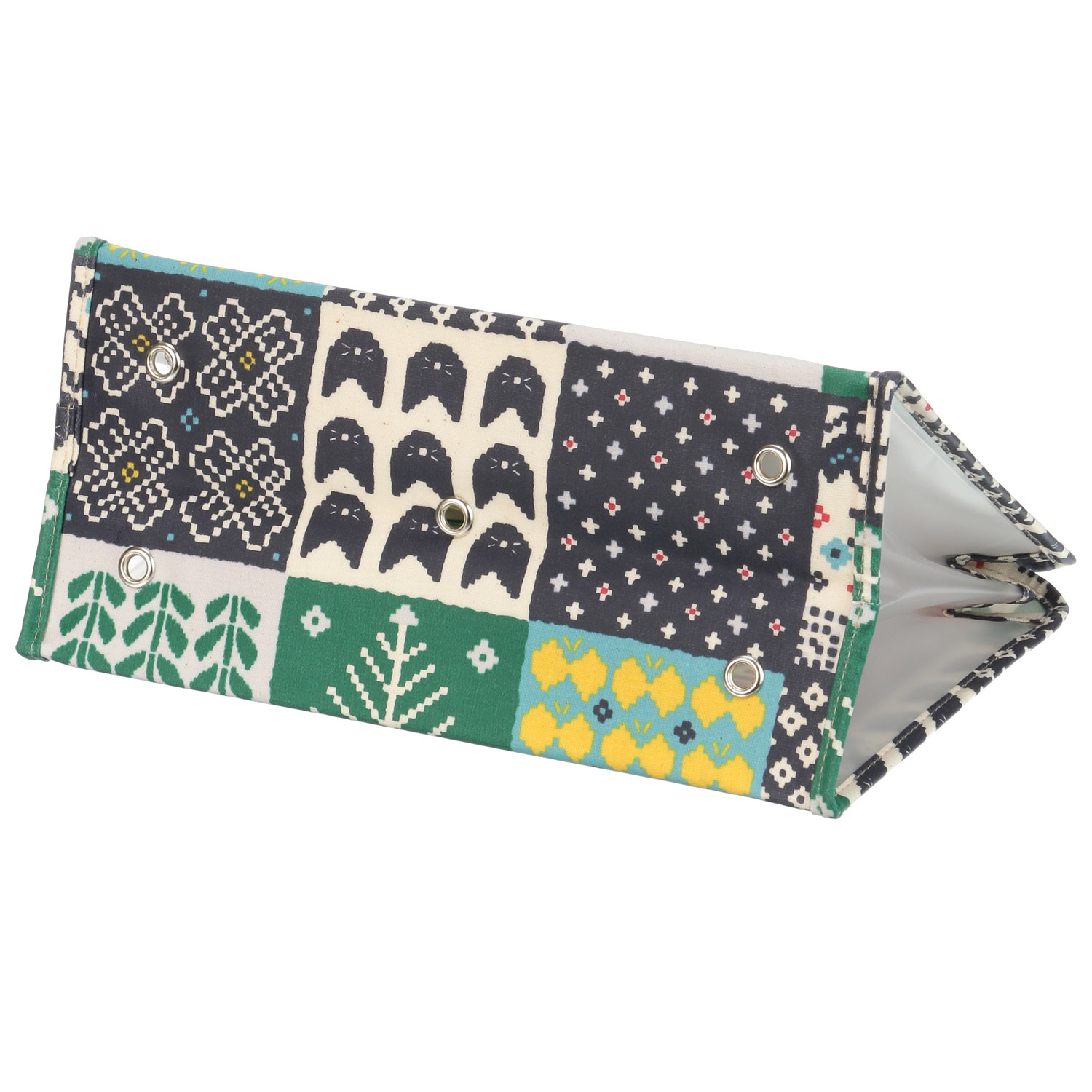 温泉バッグ 北欧パッチワーク - 画像3