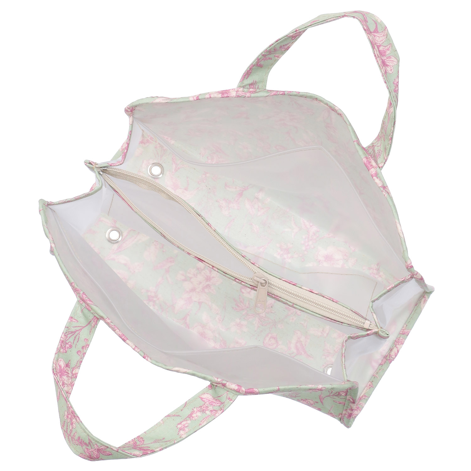 温泉バッグ ボタニカル柄 - 画像4