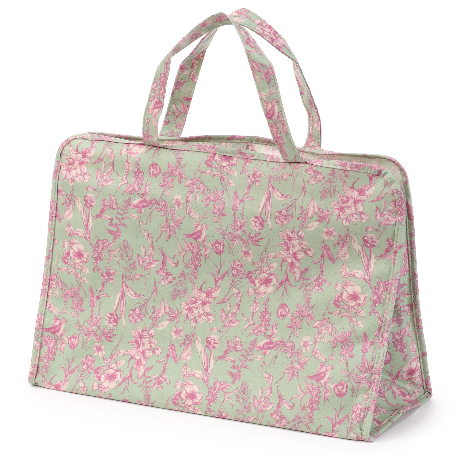 大型温泉バッグ ボタニカル柄 - 画像1