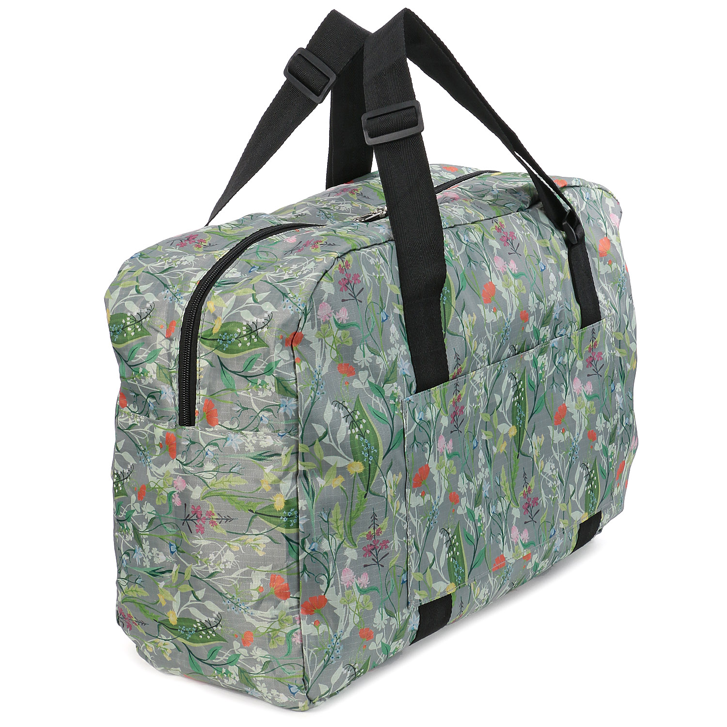 ボタニカル柄コンパクトボストンバッグ - 画像2