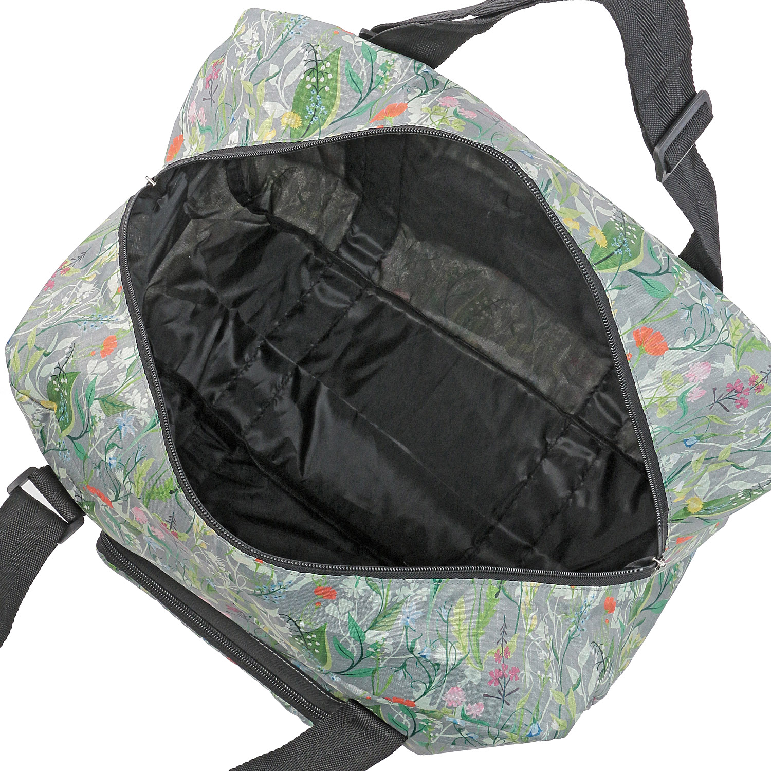 ボタニカル柄コンパクトボストンバッグ - 画像4