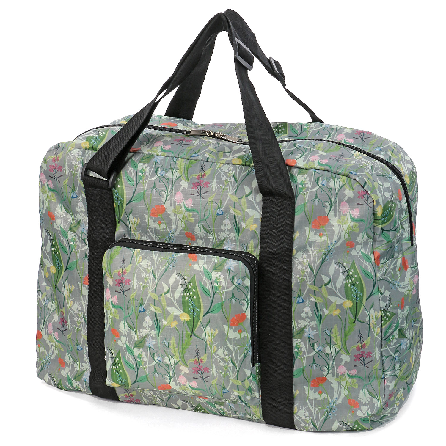 ボタニカル柄コンパクトボストンバッグ - 画像1