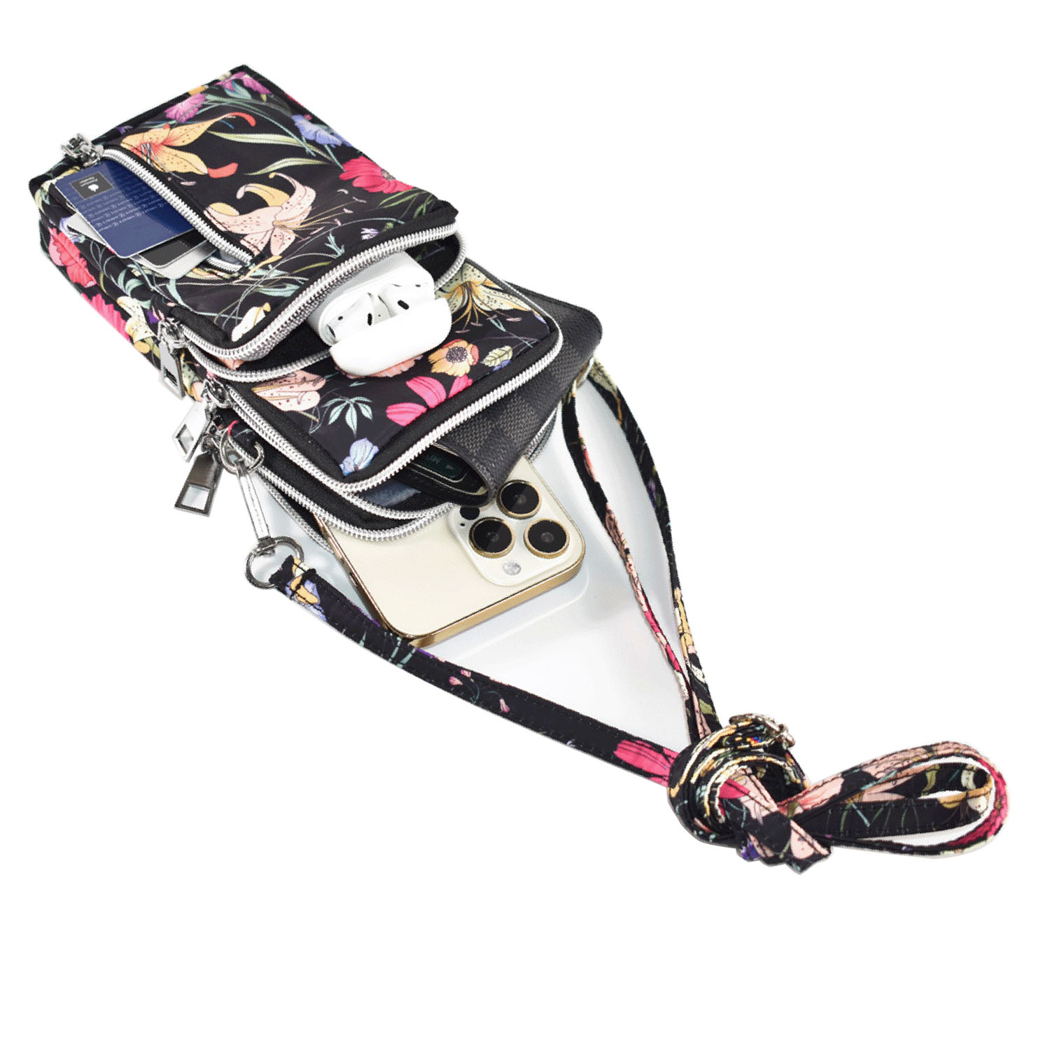 ボタニカル柄ミニショルダーバッグ - 画像4