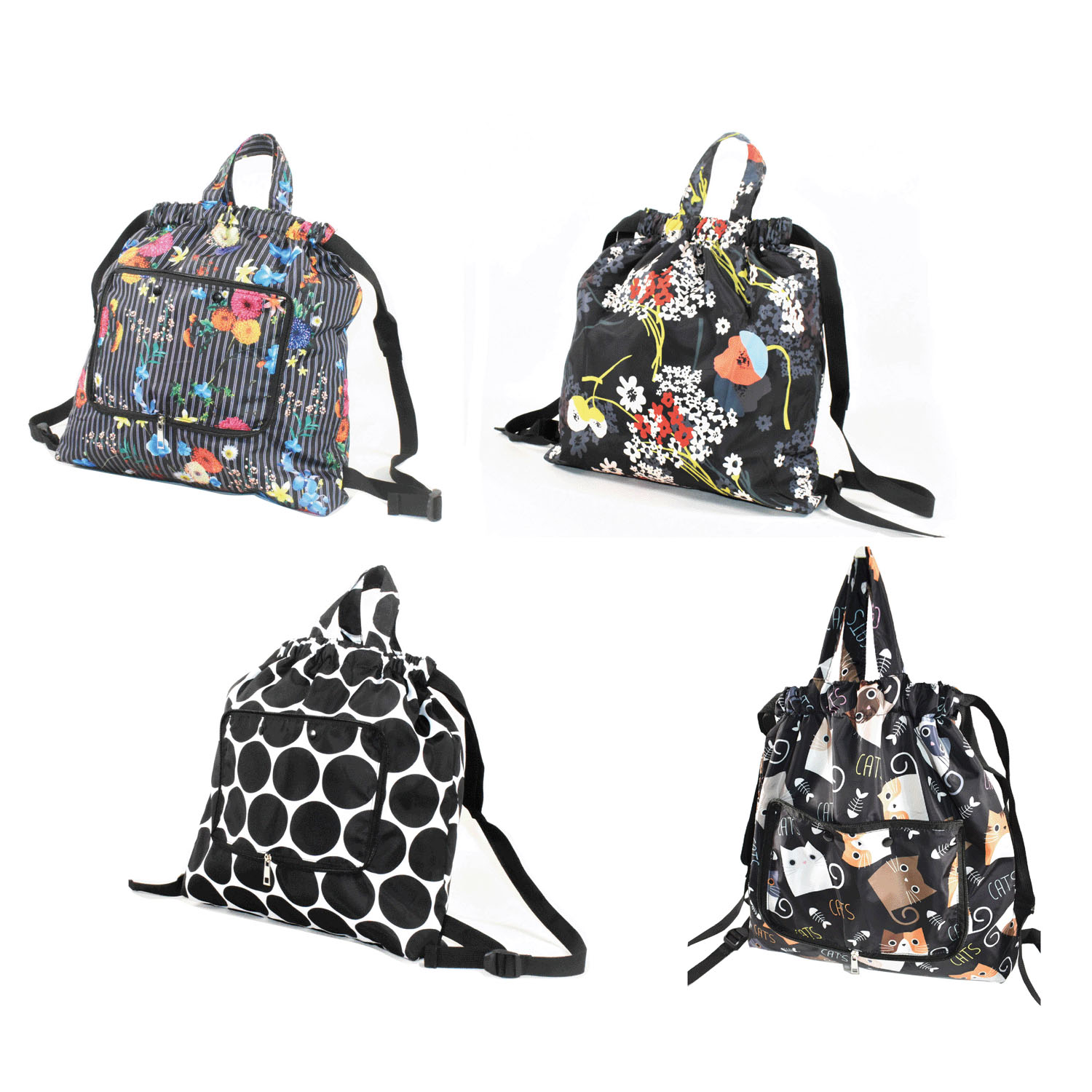 コンパクト巾着型エコリュックサック