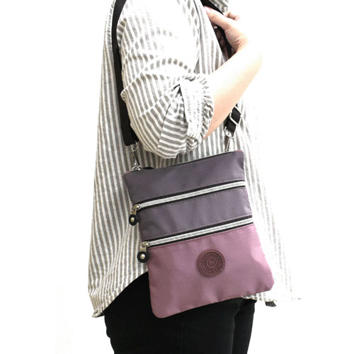 MERRIMENTバイカラー軽量ショルダーバッグ - 画像1