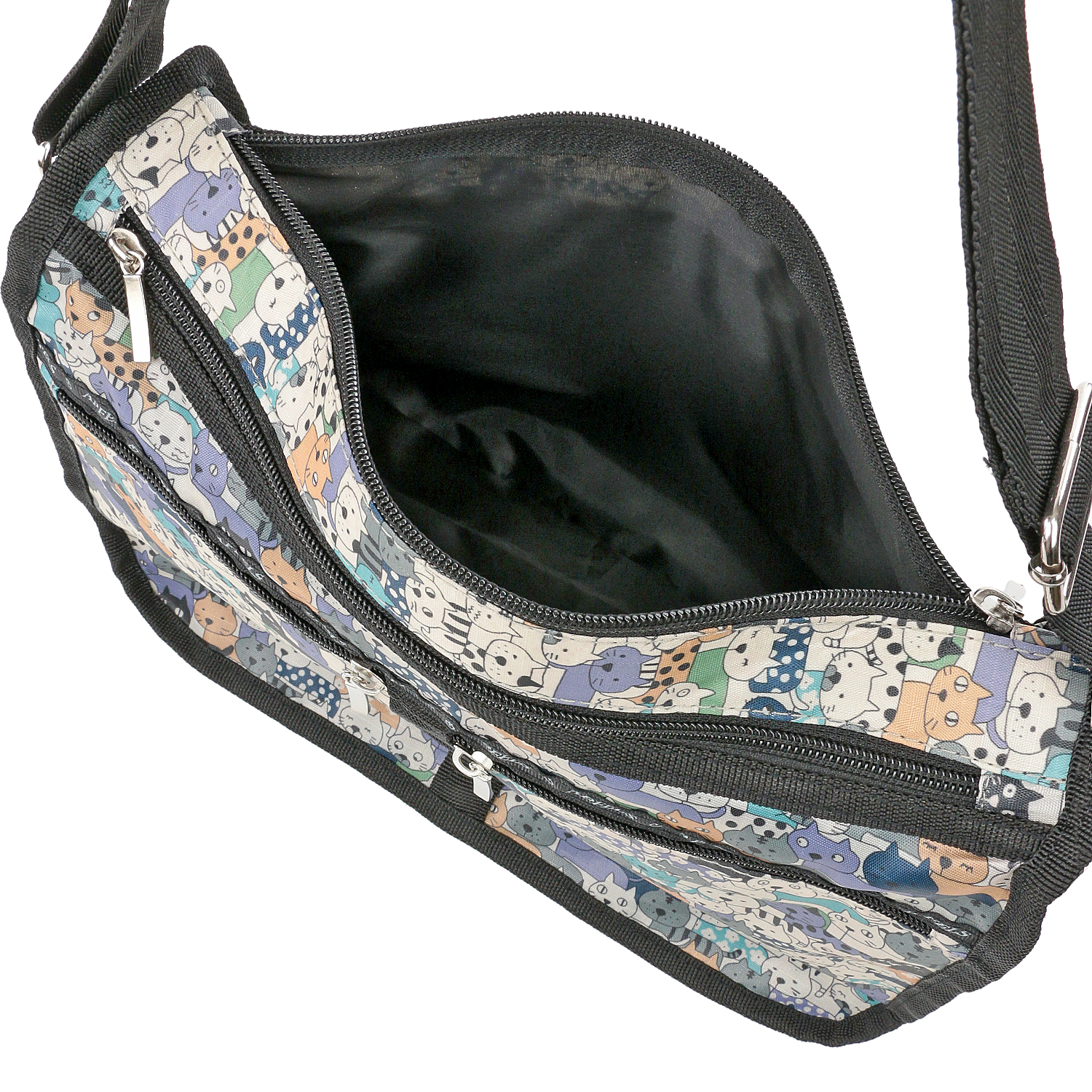 キャット柄船型ショルダーバッグ - 画像7