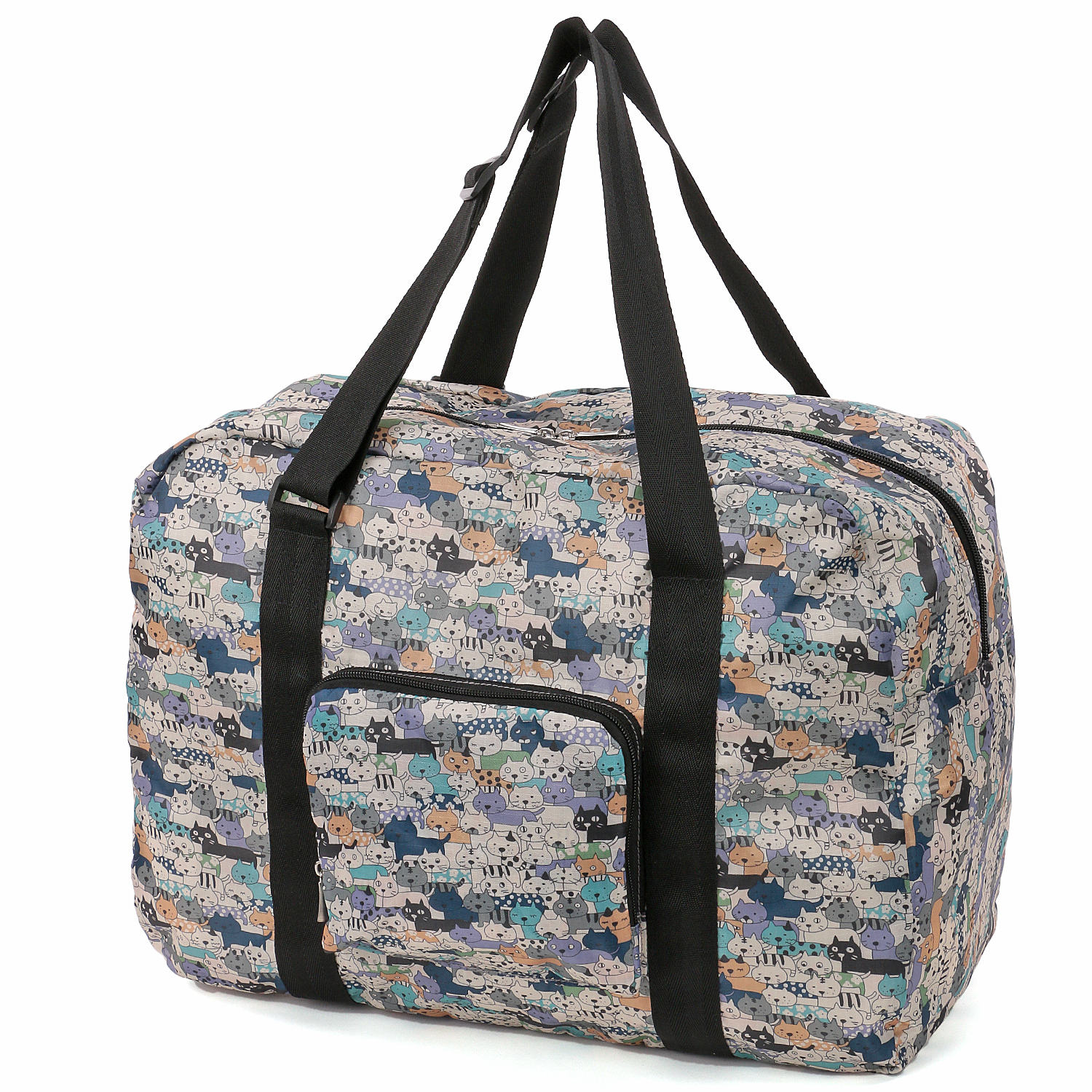 キャット柄コンパクトボストンバッグ - 画像7