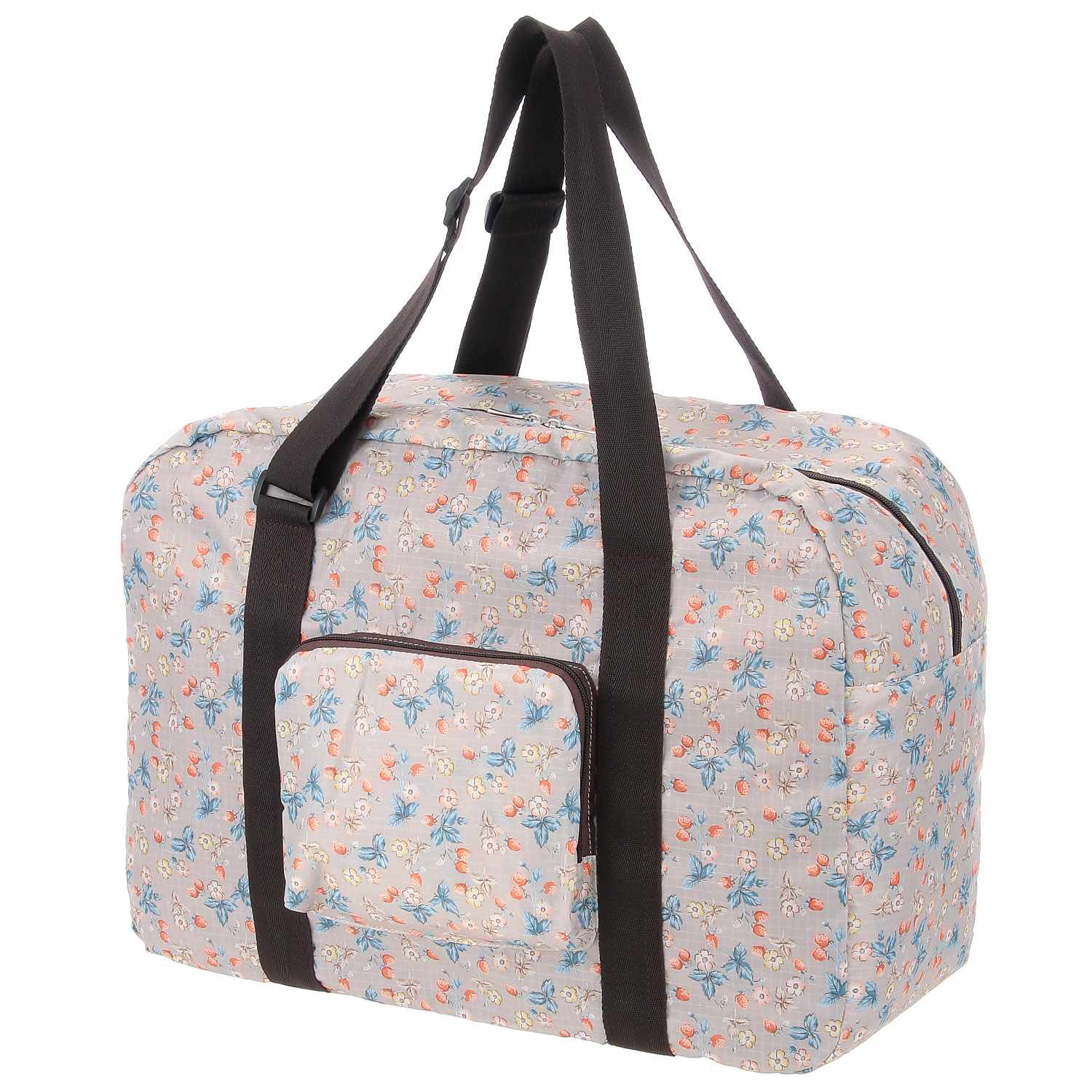 ストロベリー柄コンパクトボストン