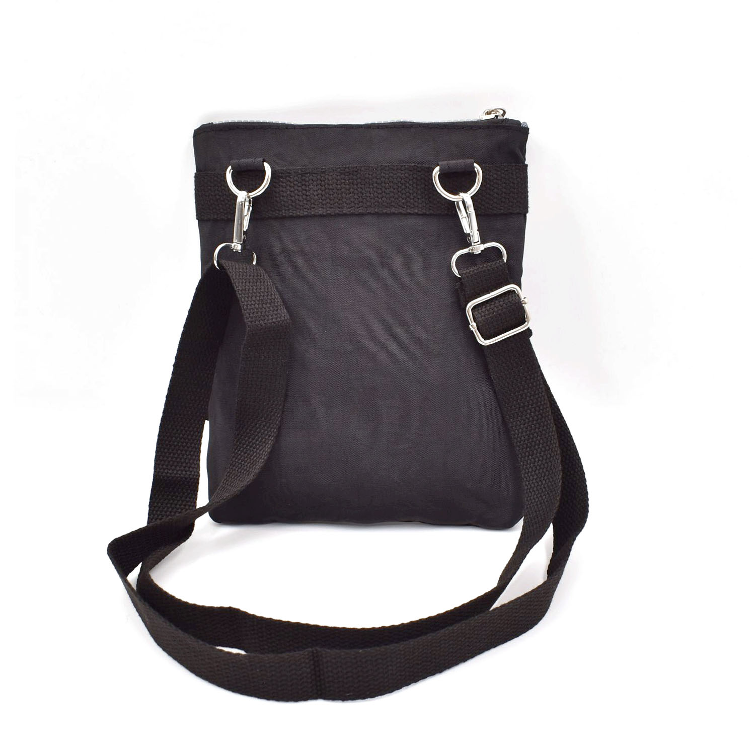 【ローズは在庫限りで終了】ネコ刺繍3ファスナーショルダーバッグ - 画像4