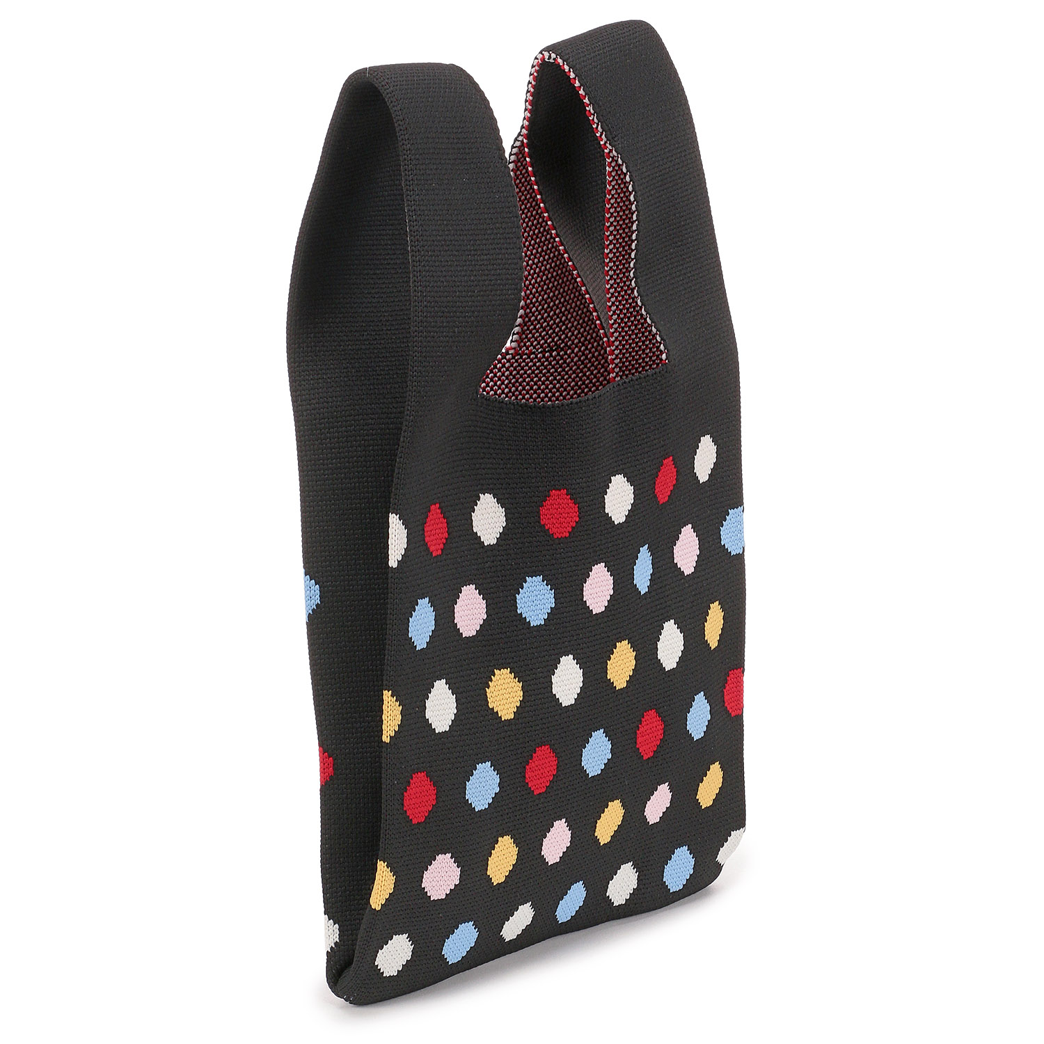 【15ー00は完売終了】柄ものニットくり手バッグ小 - 画像3