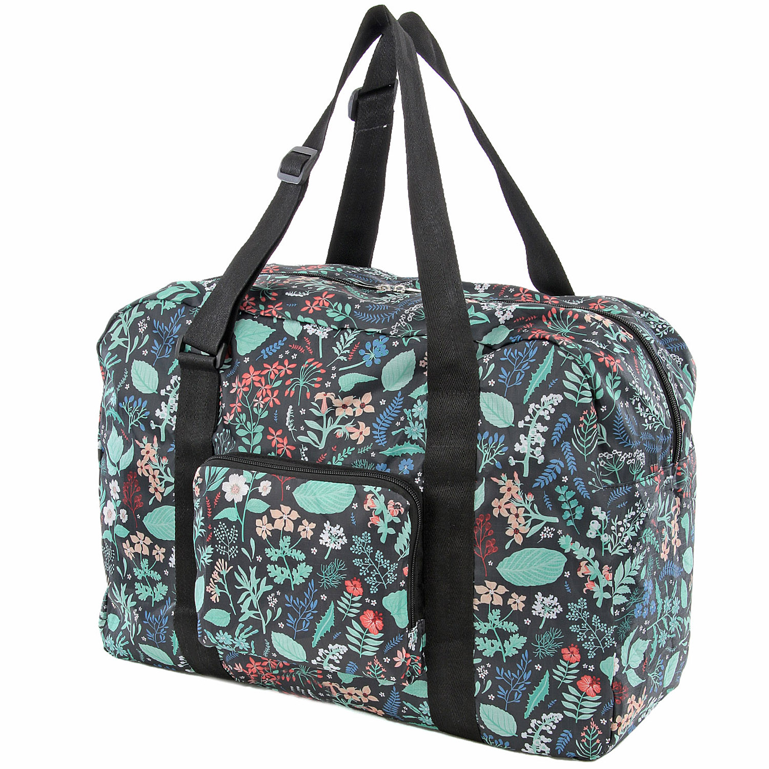 ボタニカル柄コンパクトボストンバッグ - 画像3