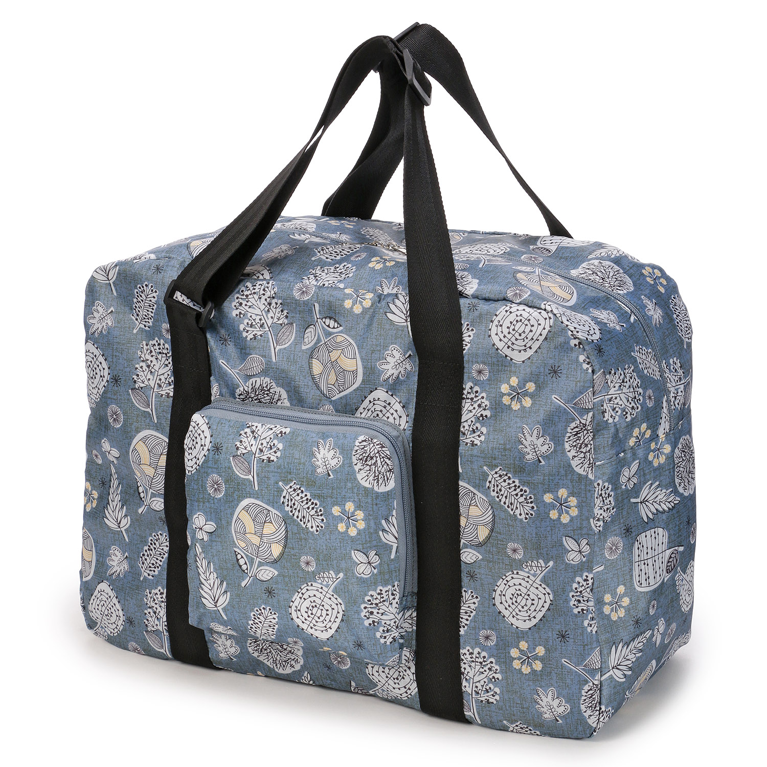 【52ー00は在庫限りで終了】北欧花柄コンパクトボストンバッグ - 画像1