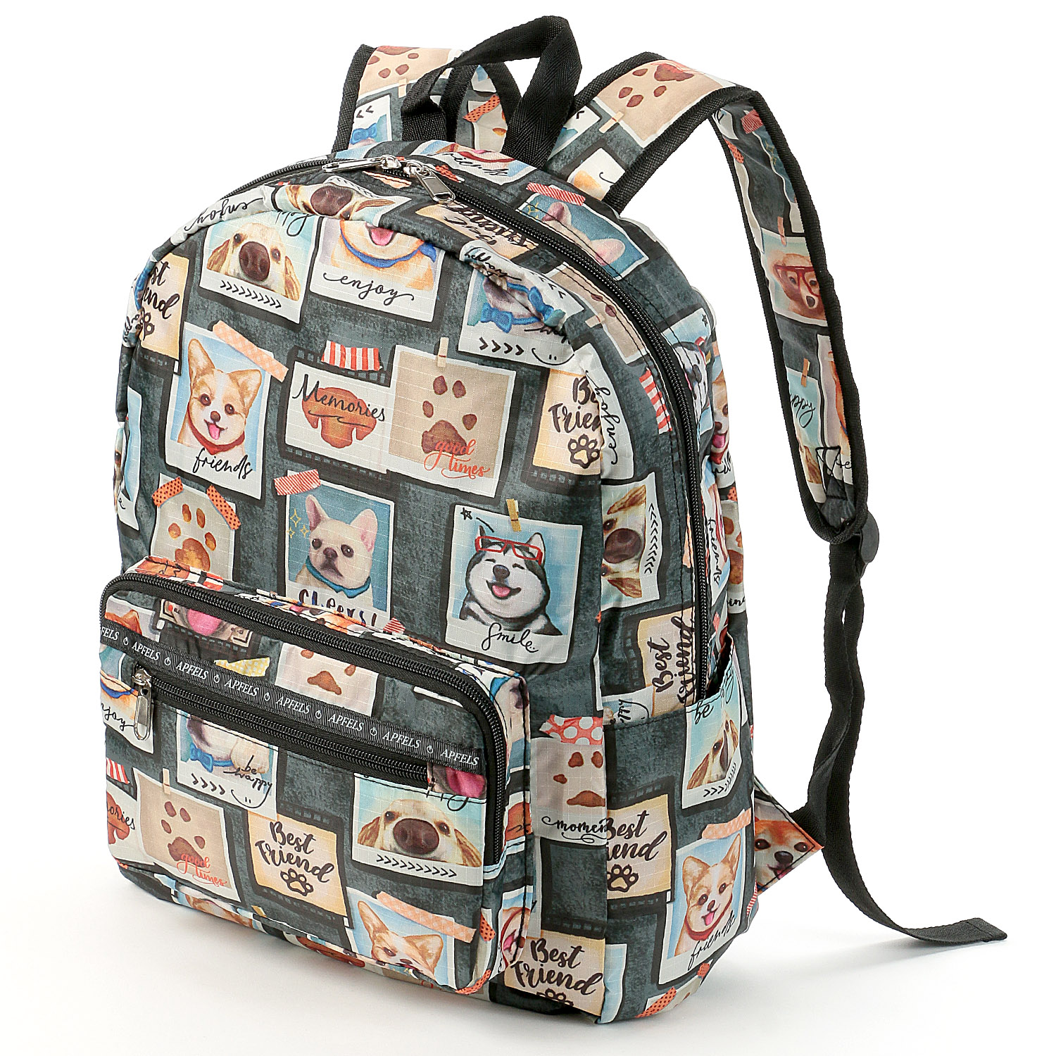 リップシアン イヌ柄コンパクトリュックサック - 画像2