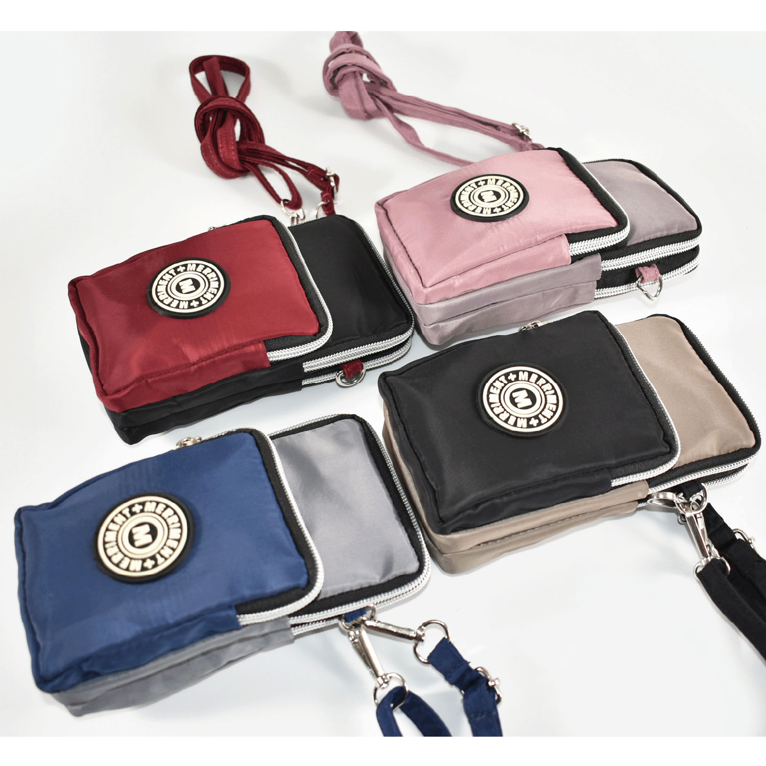 MERRIMENT 縦型バイカラーミニショルダーバッグ - 画像2