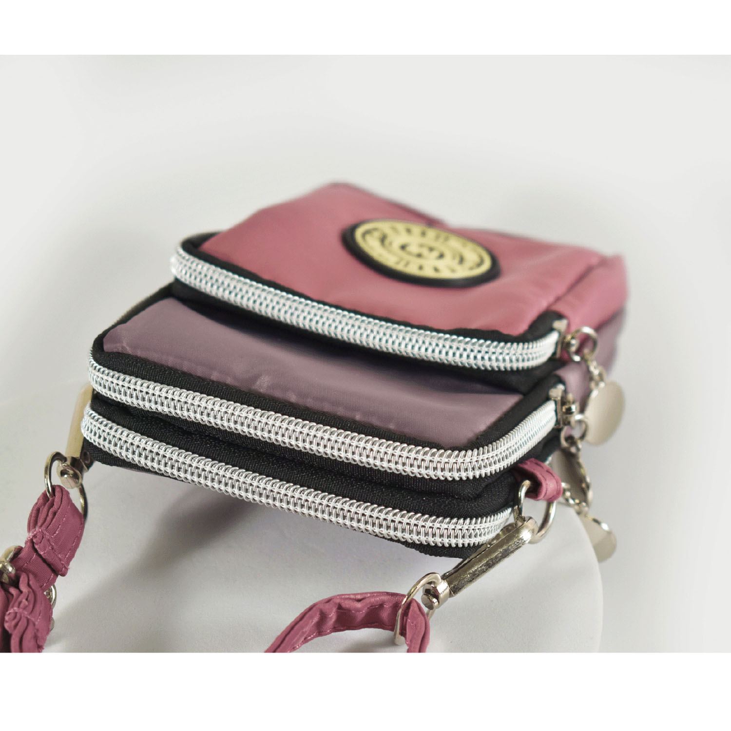 MERRIMENT 縦型バイカラーミニショルダーバッグ - 画像6