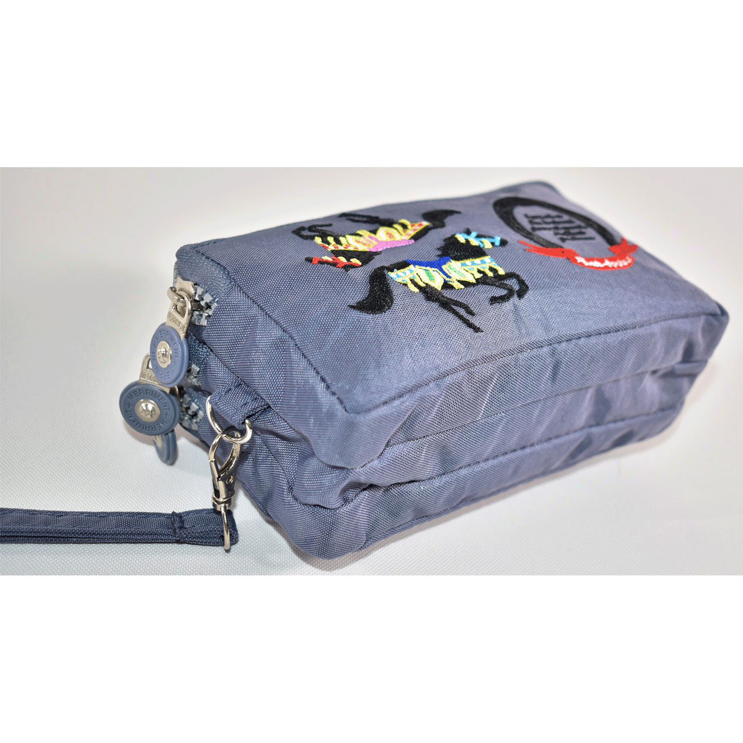 馬刺繍 3ファスナーポーチ - 画像6