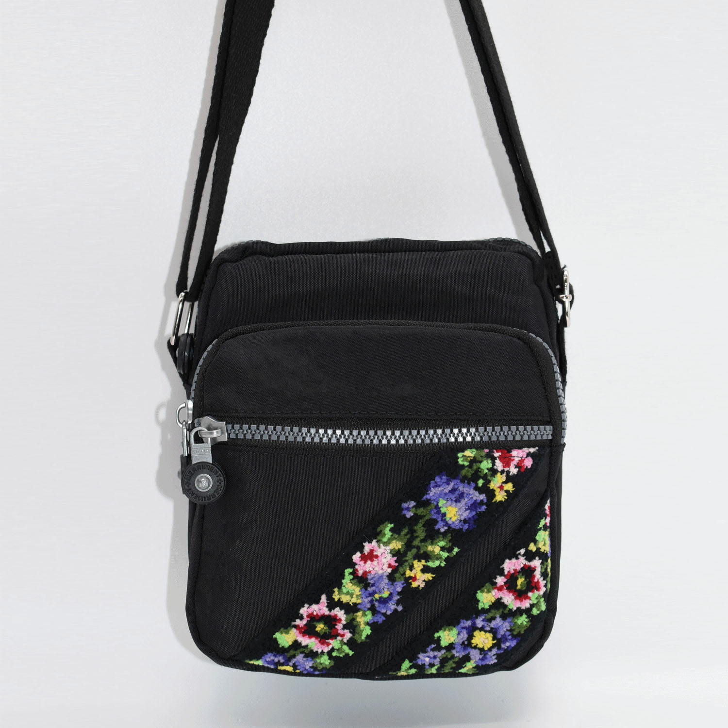 シェニール織縦型ショルダーバッグ - 画像3