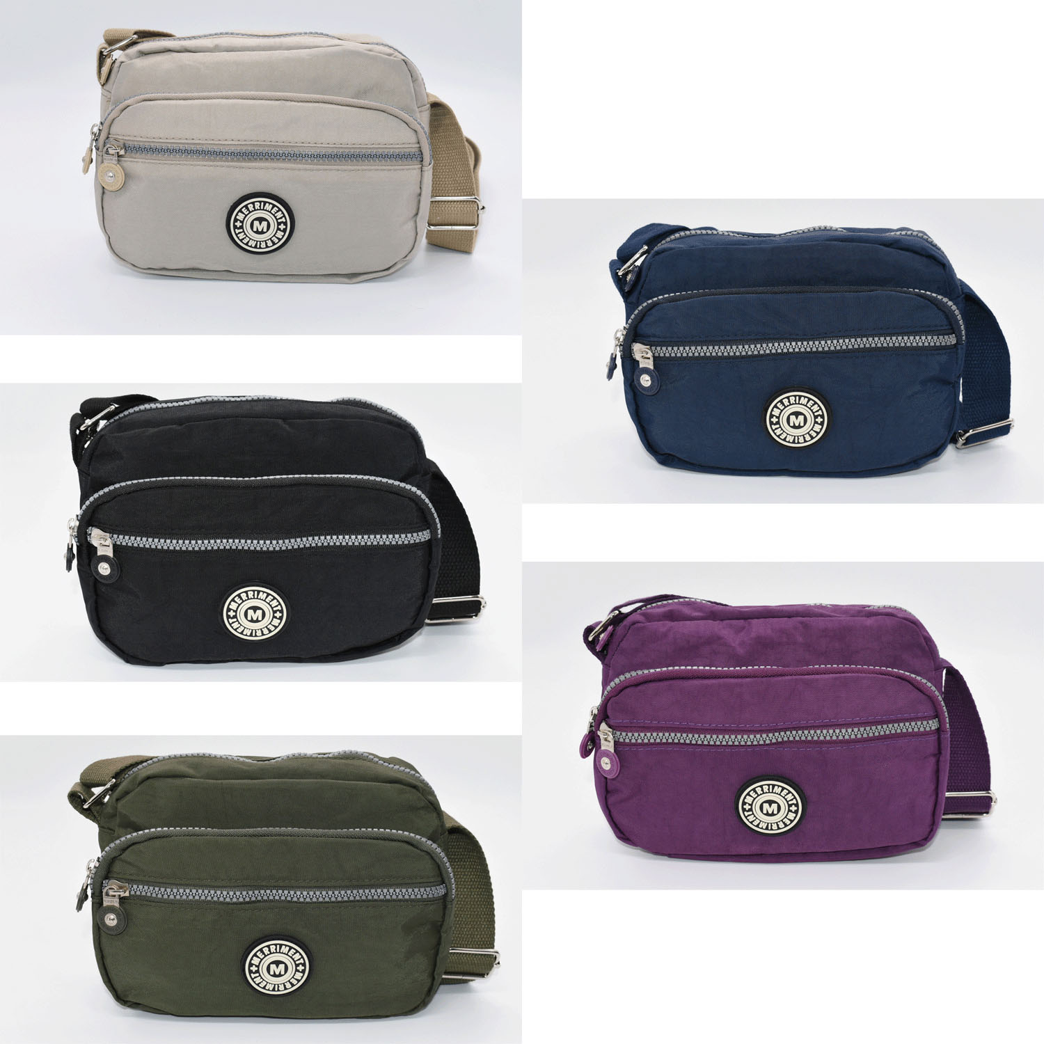 MERRIMENT ナイロン軽量ポケット充実ショルダーバッグ - 画像1