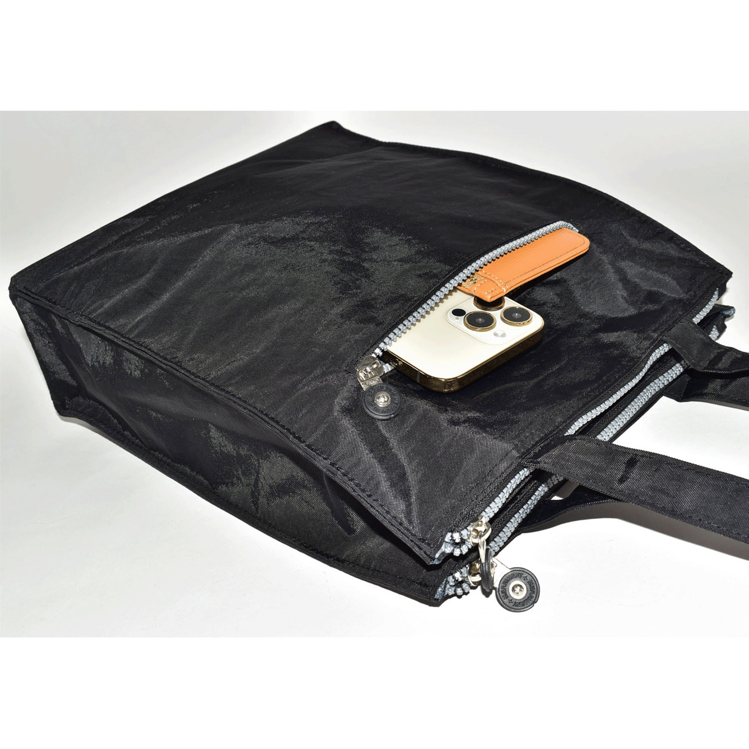 ネコ刺繍 縦型バッグ - 画像5