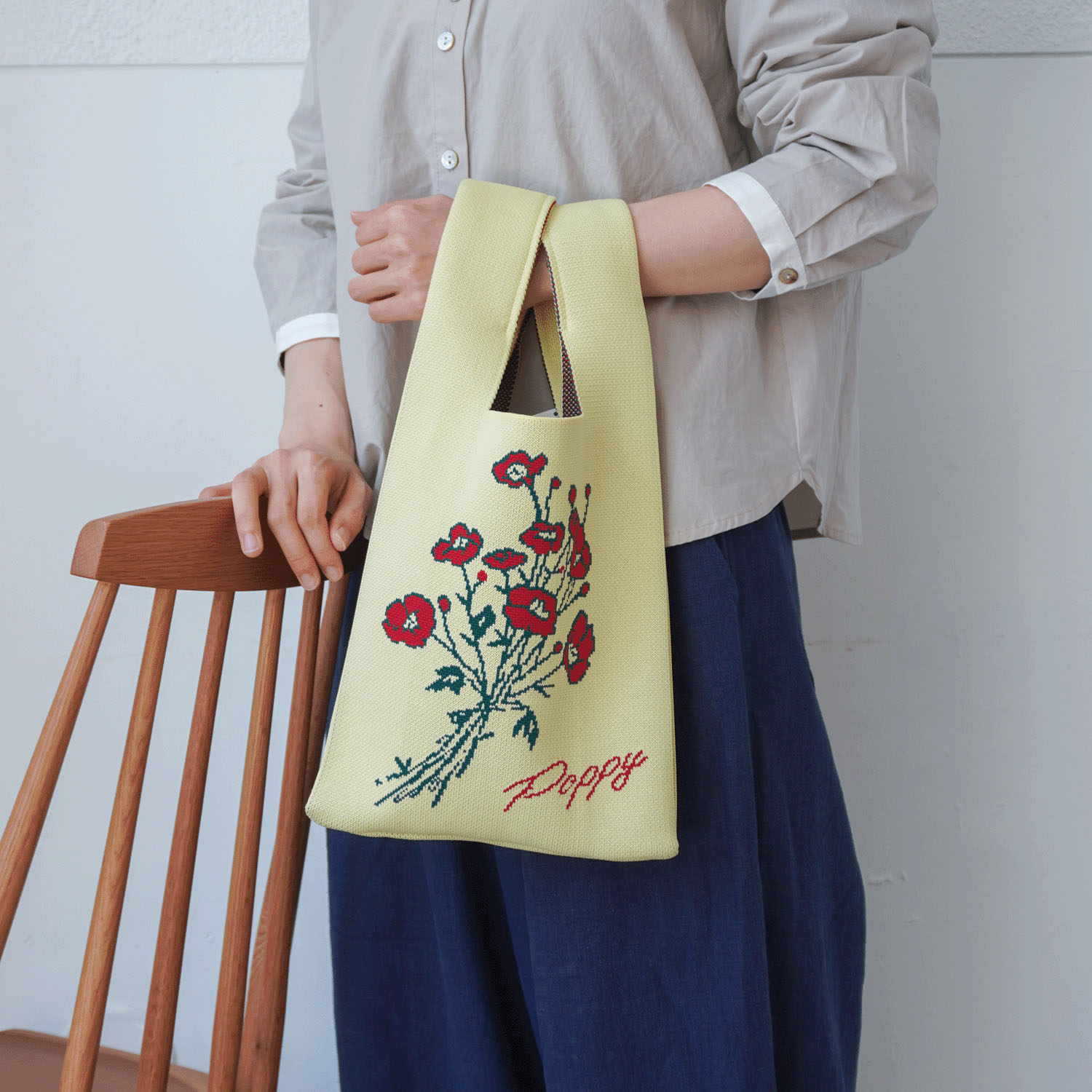 【エトワール別注柄】ポピーニットバッグ - 画像2
