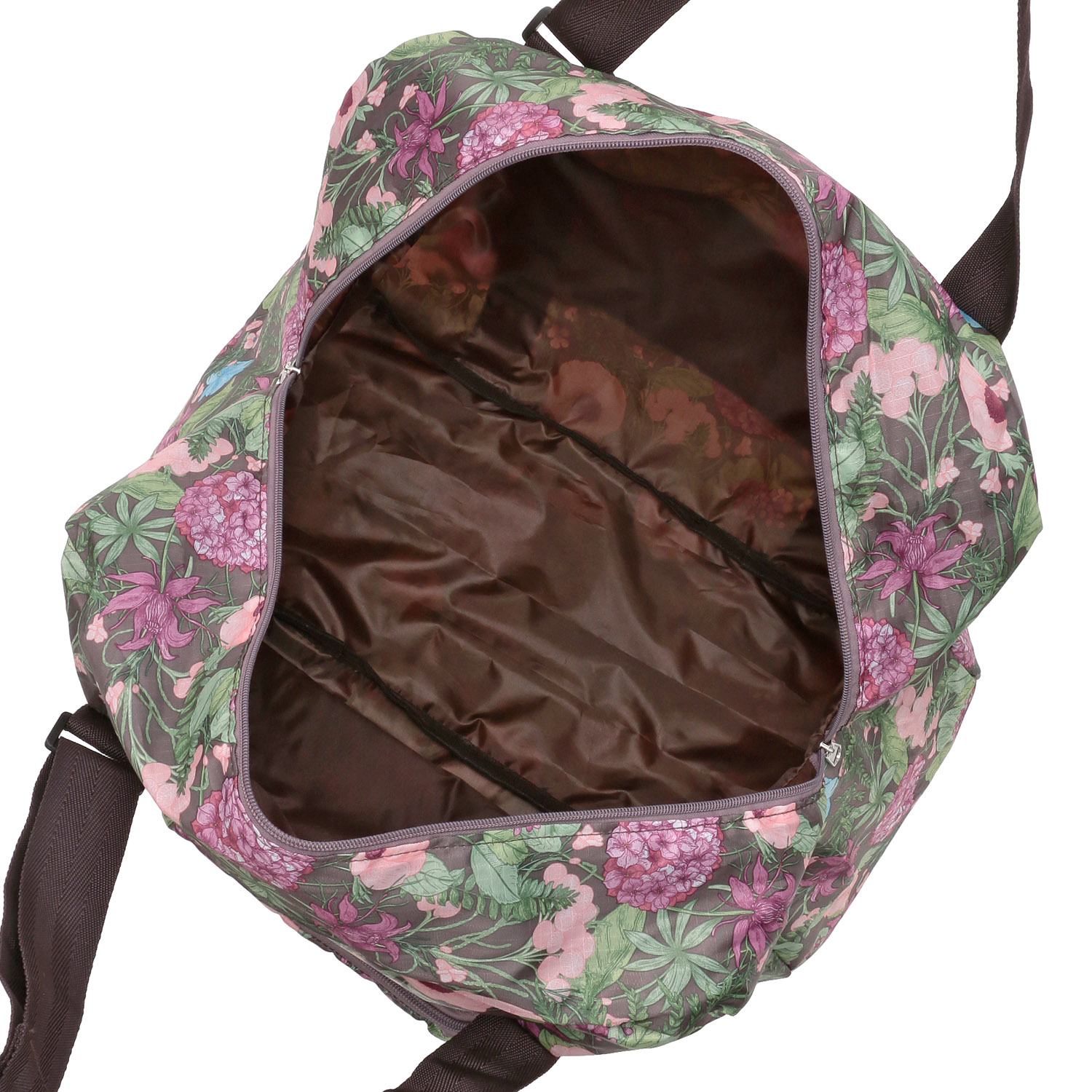 花柄コンパクトボストンバッグ - 画像4