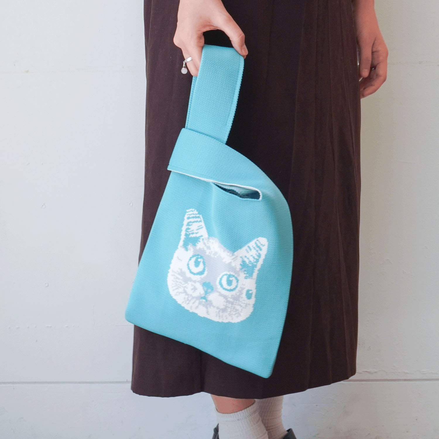 【エトワール別注柄】リアル猫ニットバッグ - 画像4