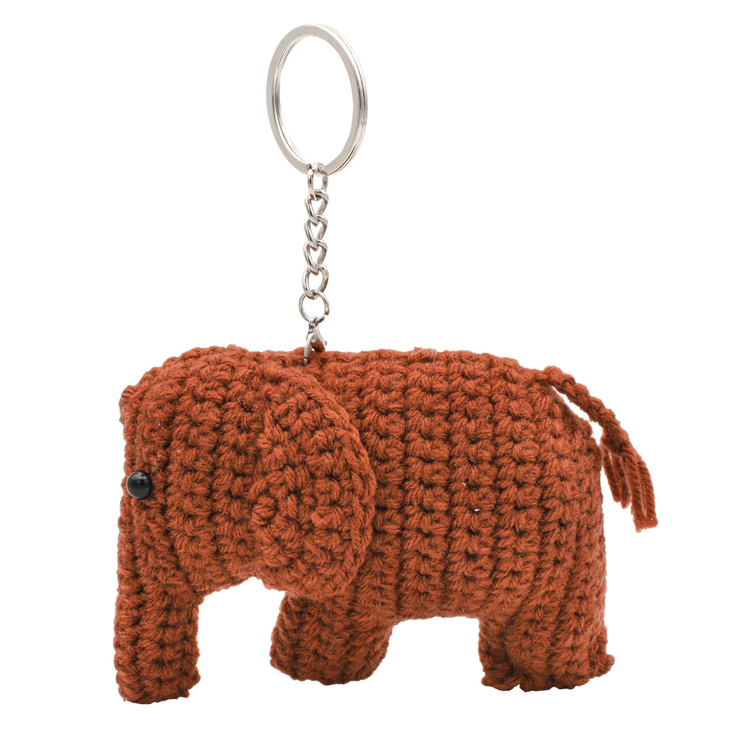 編みぐるみ 象バッグチャーム - 画像3