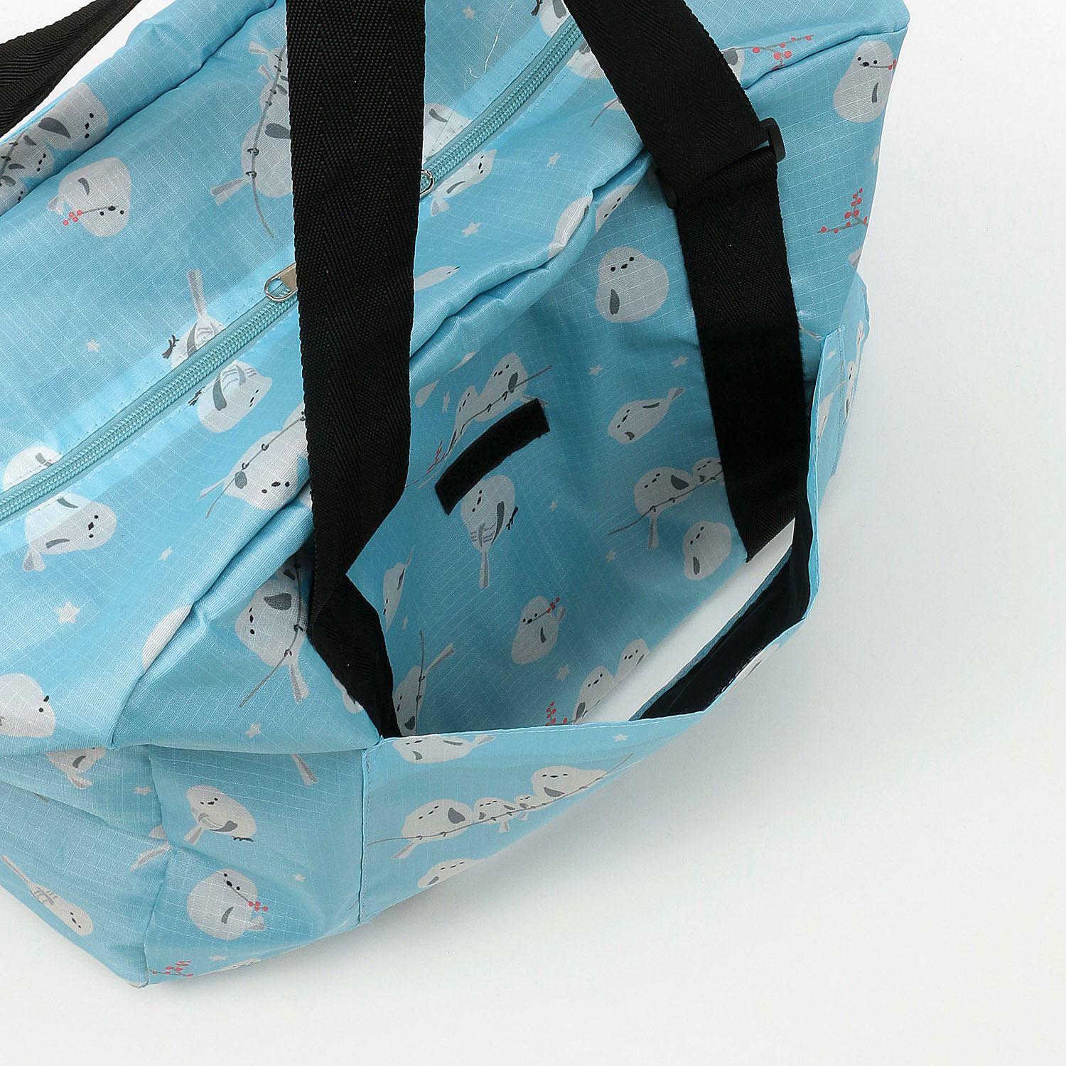 【エトワールオリジナル】シマエナガ柄コンパクトボストンバッグ - 画像9