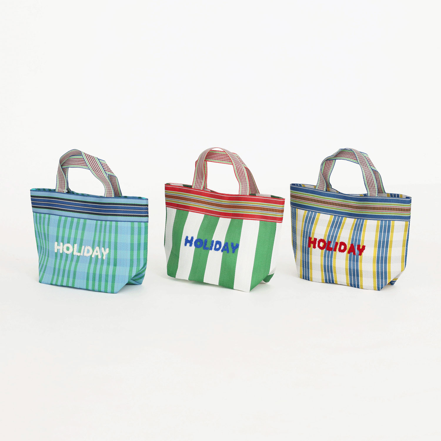 ストライプメッシュトートバッグ - 画像3