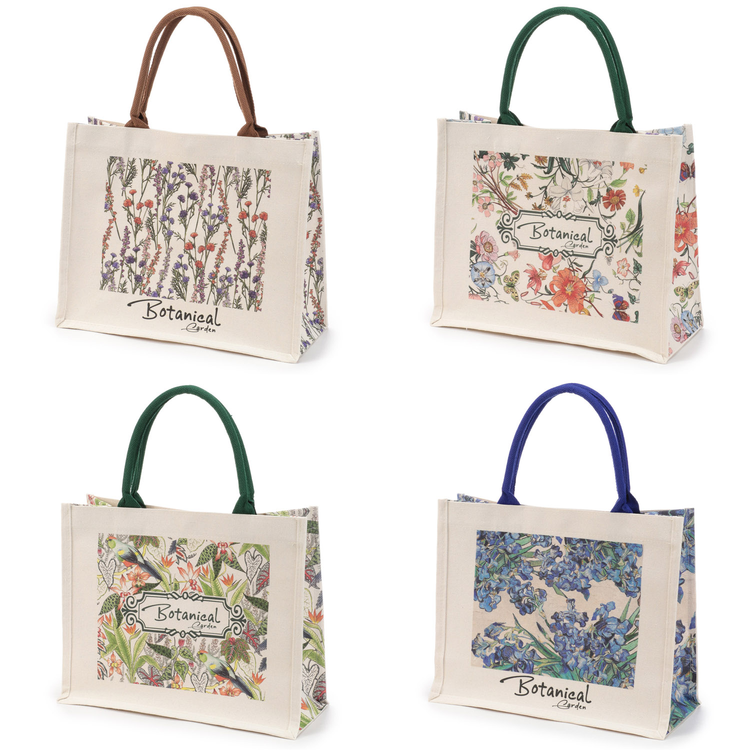 ボタニカル柄トートバッグ - 画像1