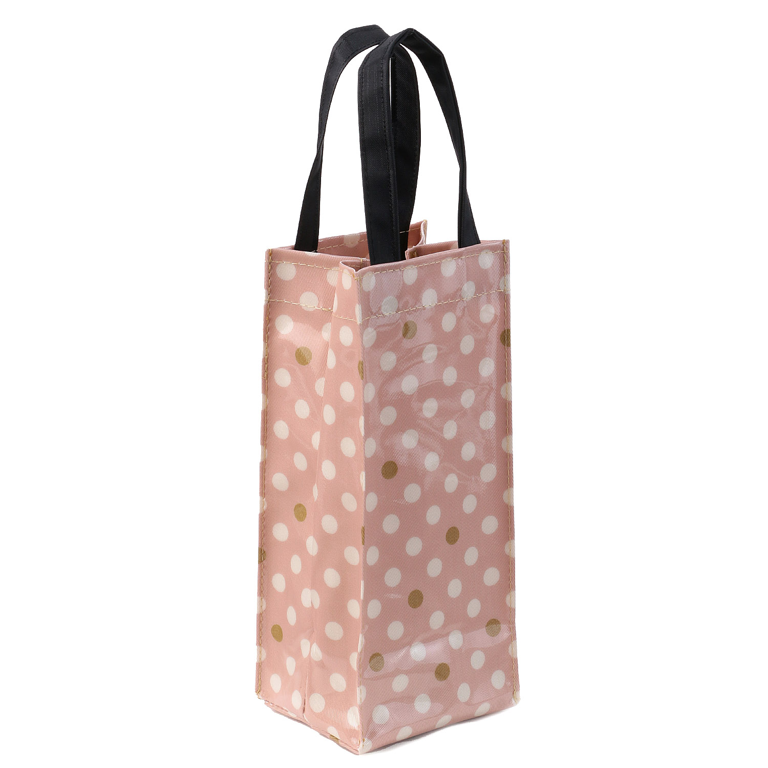 リボン猫ドット柄ボトルバッグ - 画像3