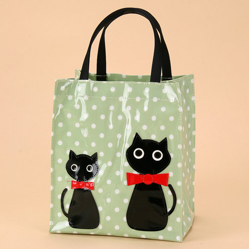 サイドバッグS  ドット猫パッチ柄 - 画像5