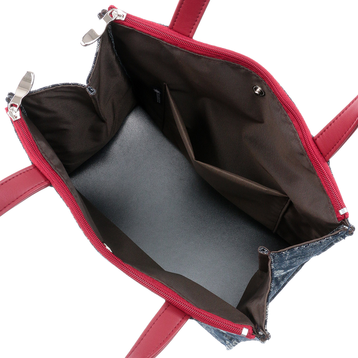 レースフラワーWファスナー角型バッグ - 画像4