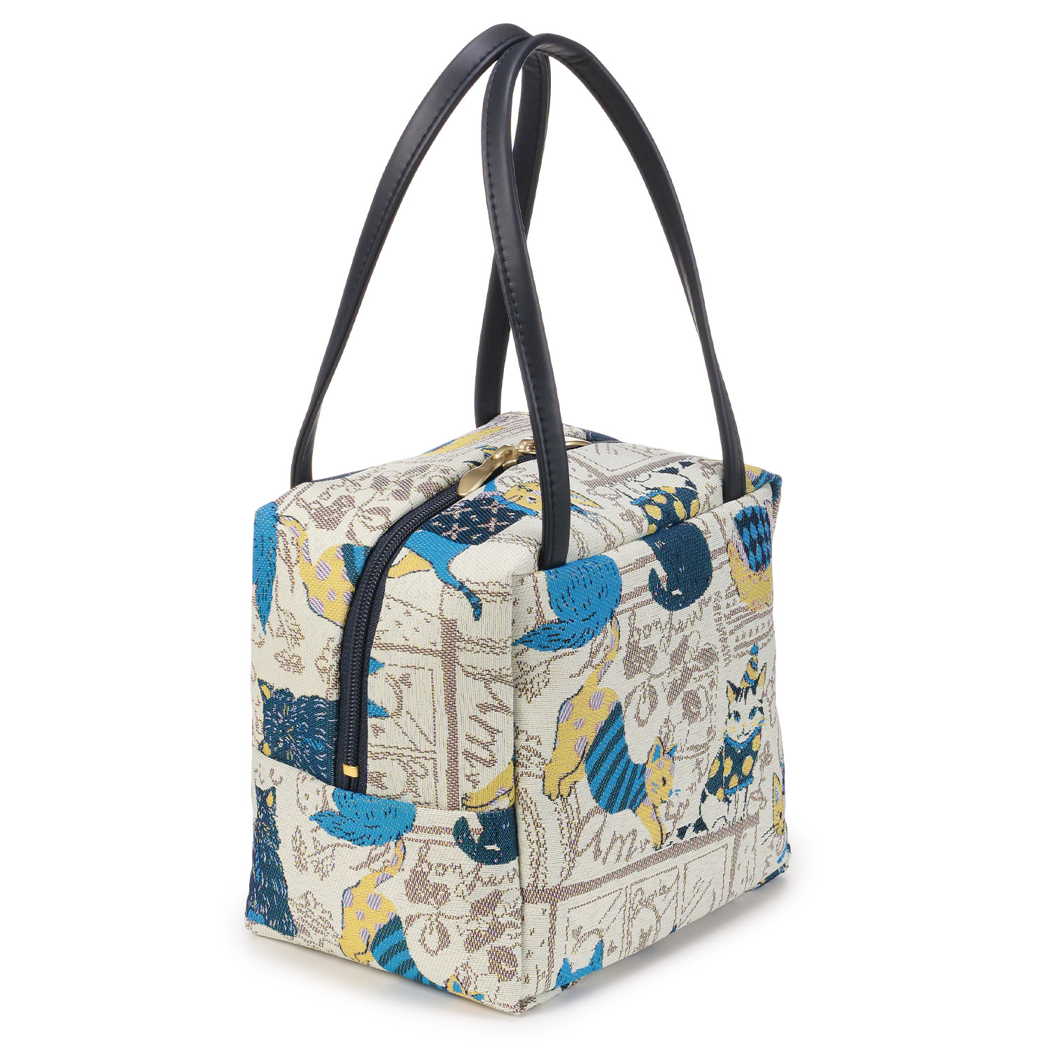 シャルポ ネコ柄サイコロ型バッグ - 画像6