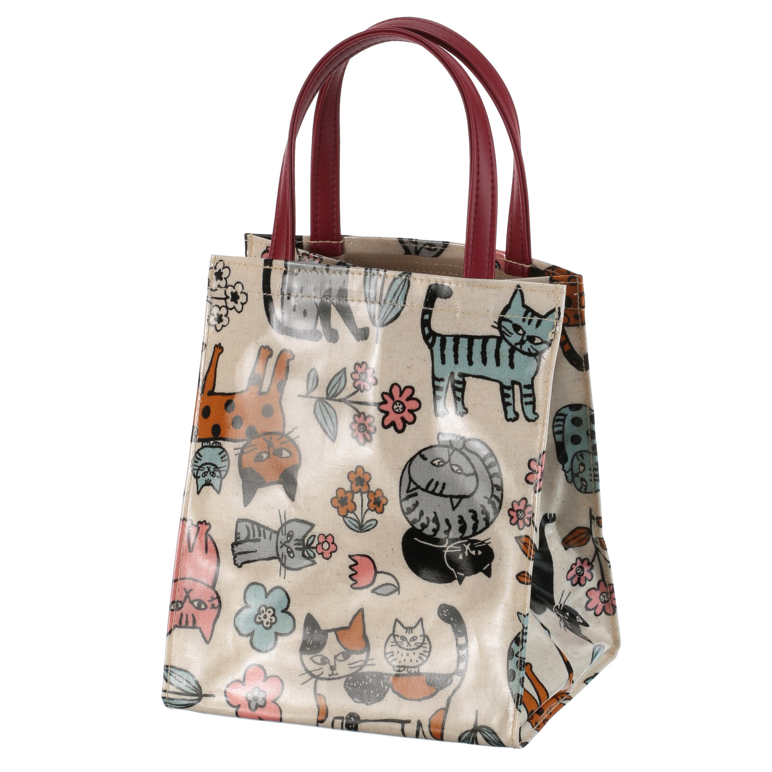 北欧ねこコーティングミニ手提げ - 画像2